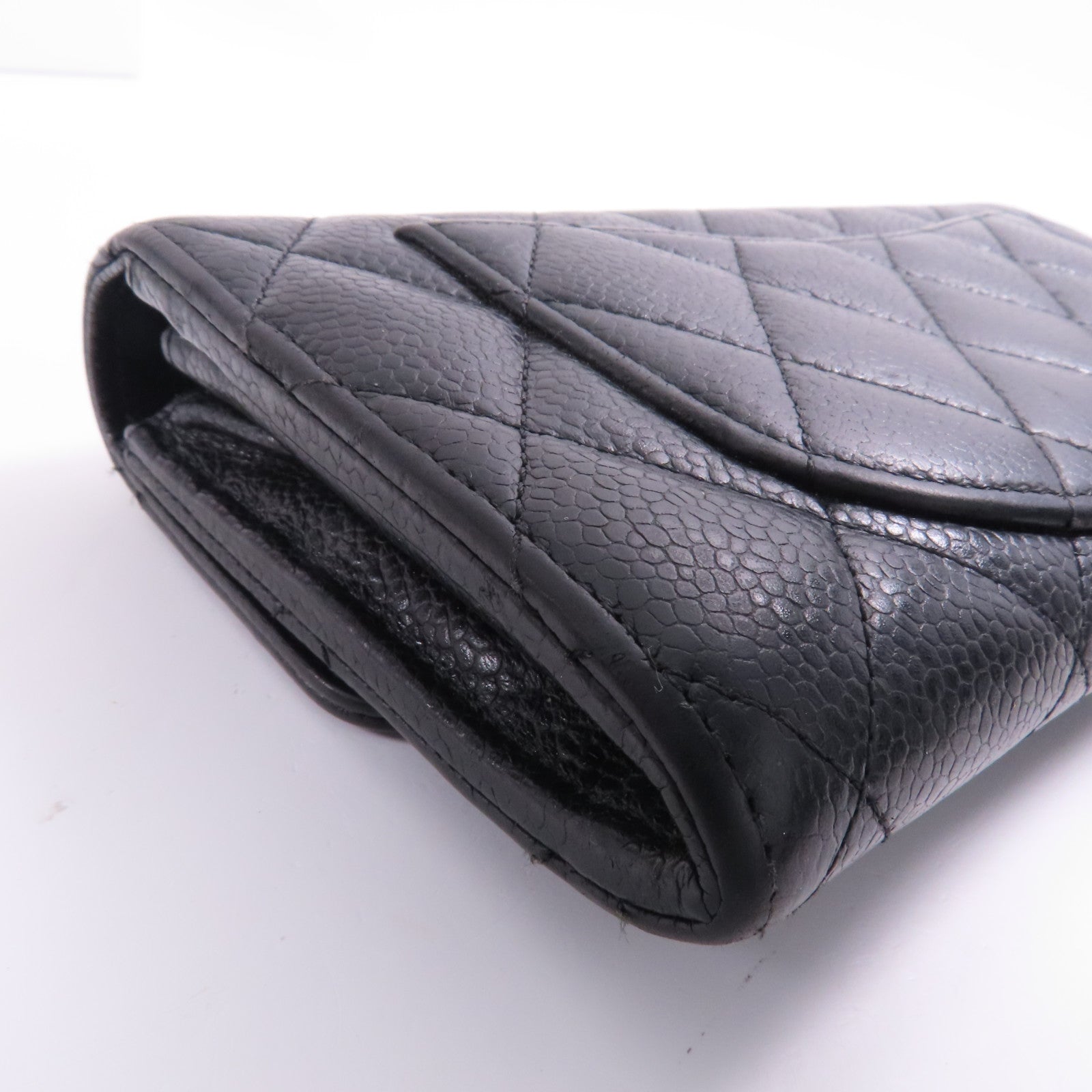 CHANEL 牛皮皮革Long Wallet金扣長錢包
