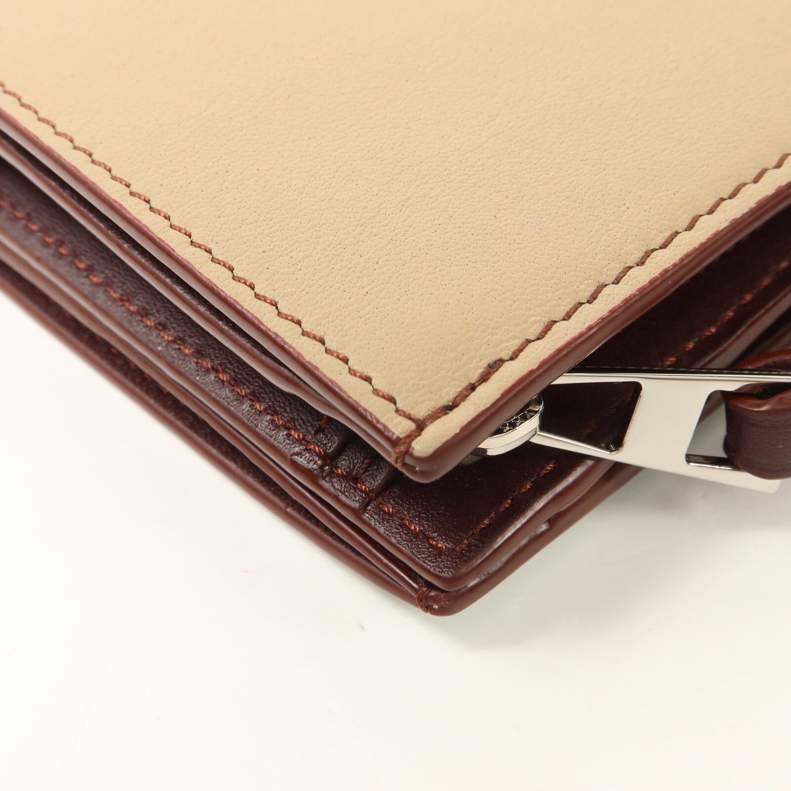 LOEWE 牛皮皮革Puzzle Slim Compact Wallet錢包