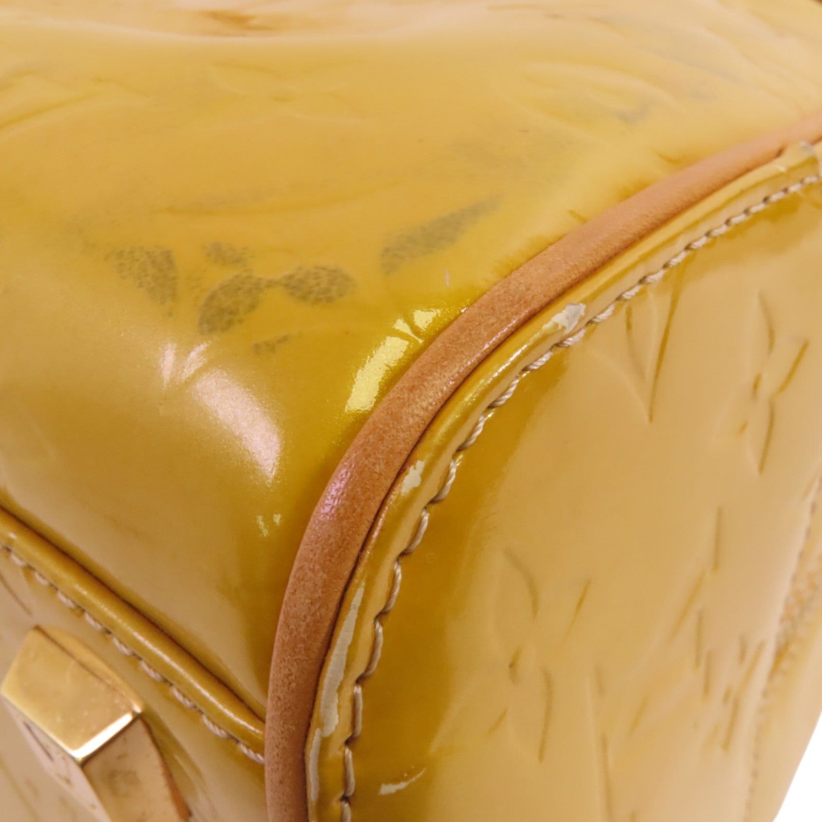 LOUIS VUITTON 【激減優惠】Monogram Vernis Tompkins Square金扣手挽袋
