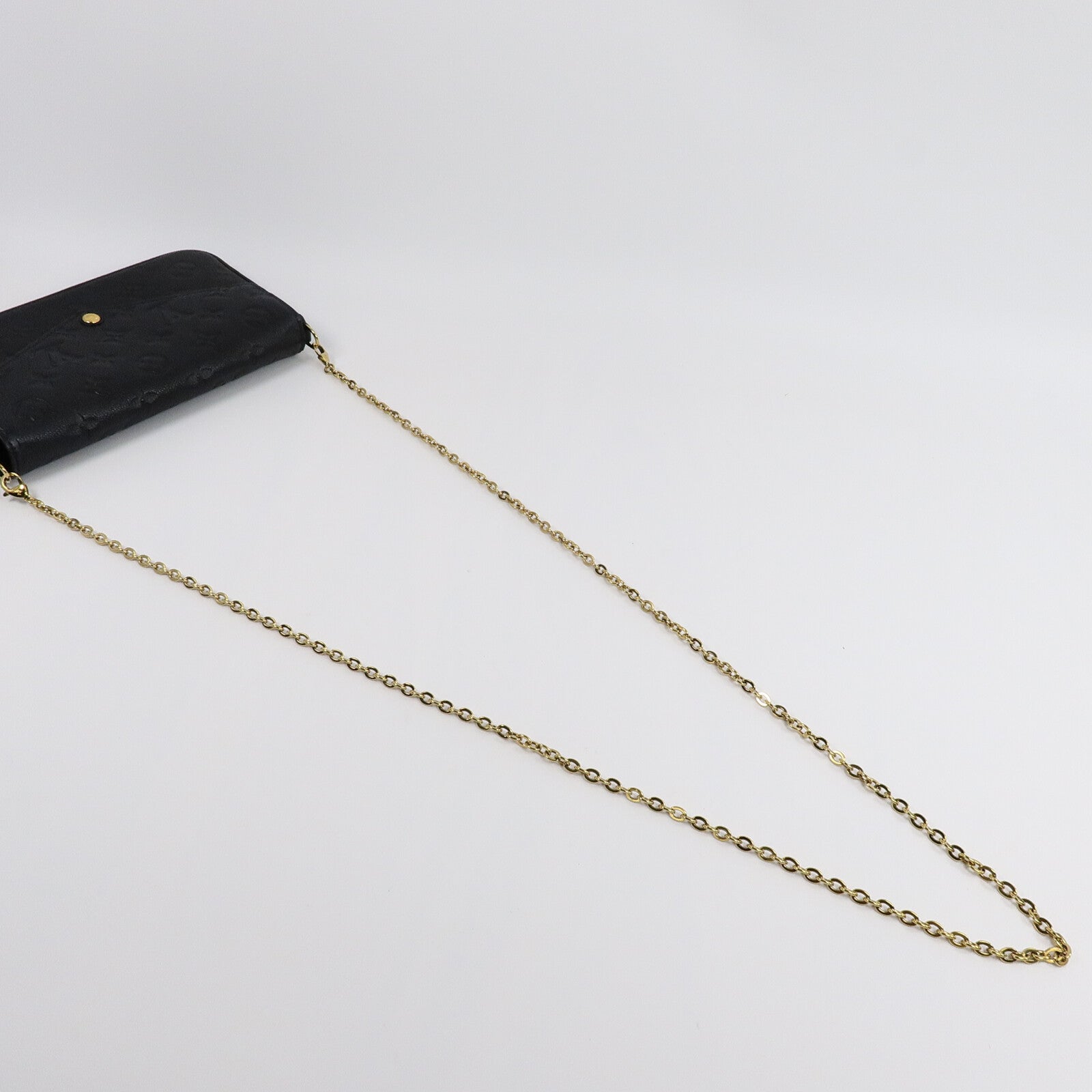 LOUIS VUITTON Monogram Empreinte Felicie Pochette鏈帶肩背袋