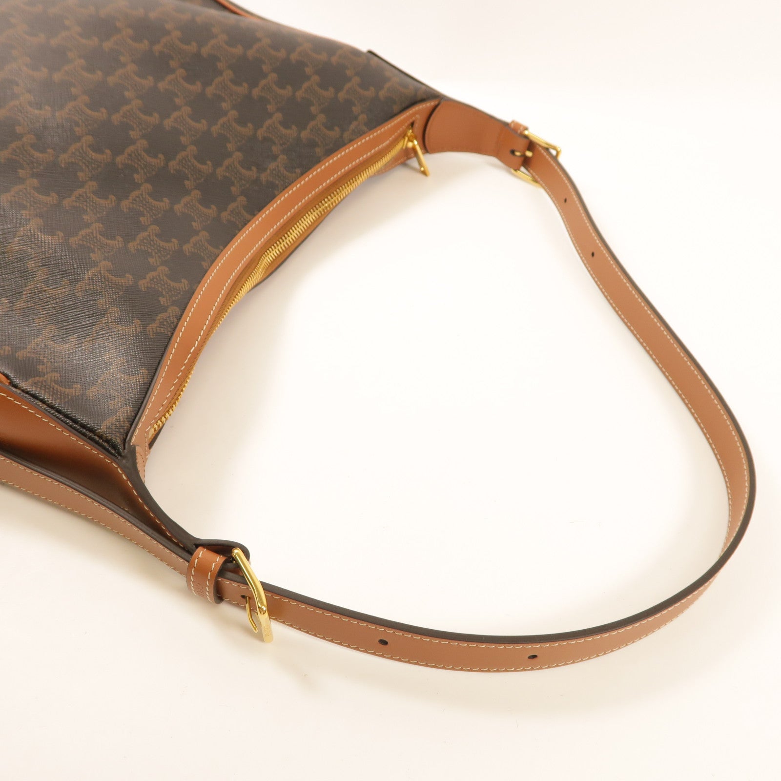 CELINE 帆布Heloise Triomphe Bag肩背袋