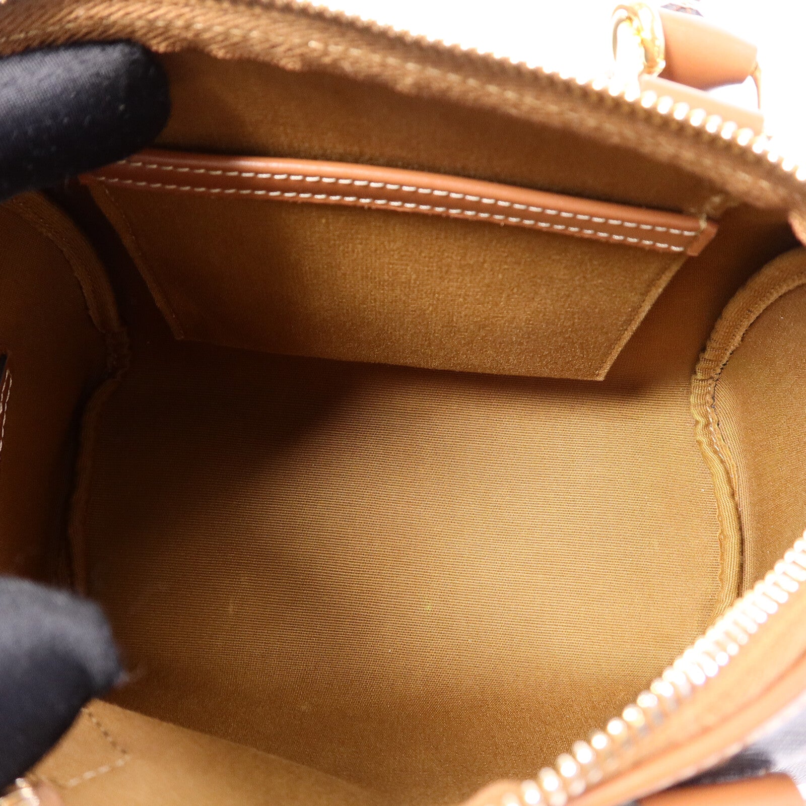 CELINE 塗層帆布Triomphe Small Boston手挽袋