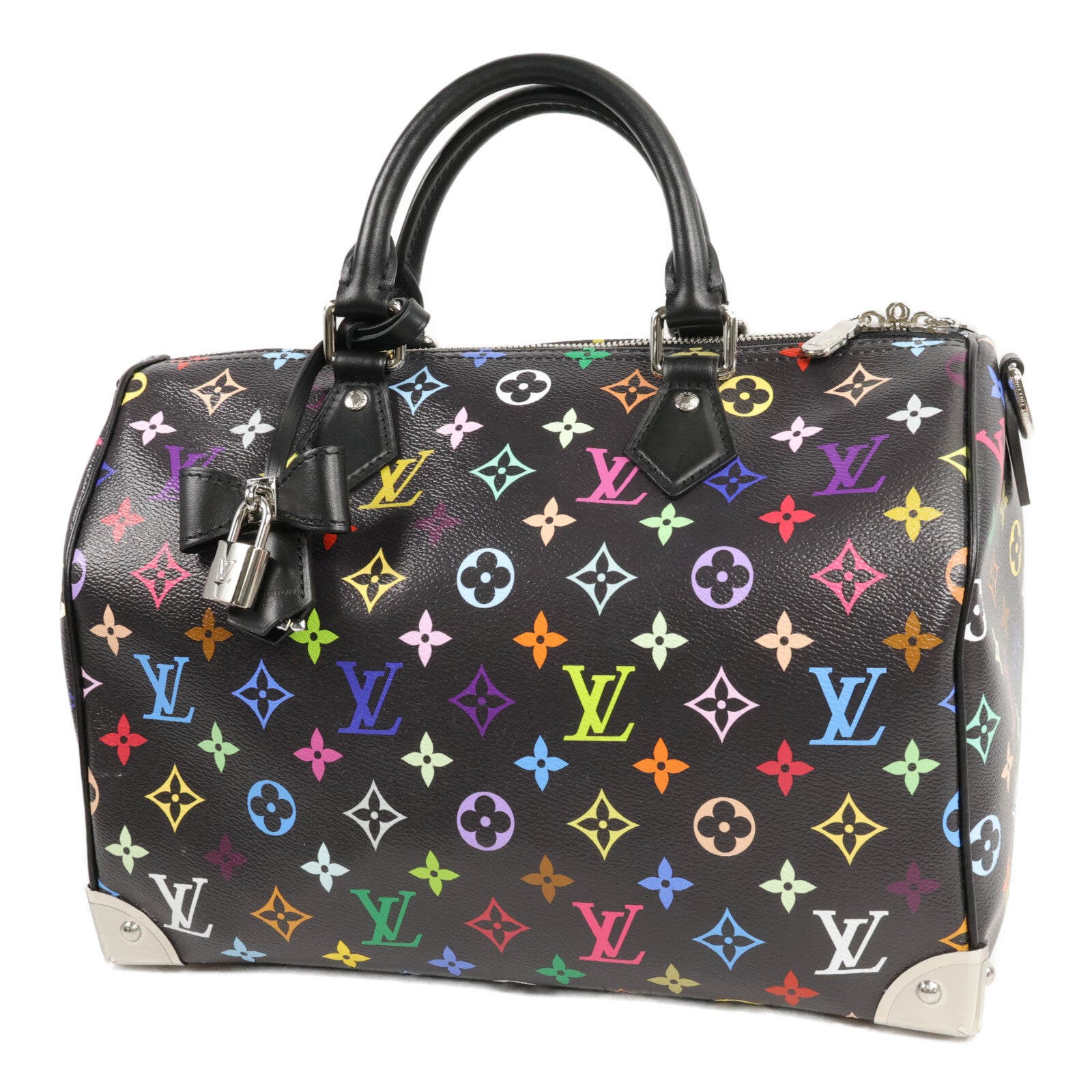 LOUIS VUITTON Monogram Multicolore LV x TM Speedy Soft 30手挽袋