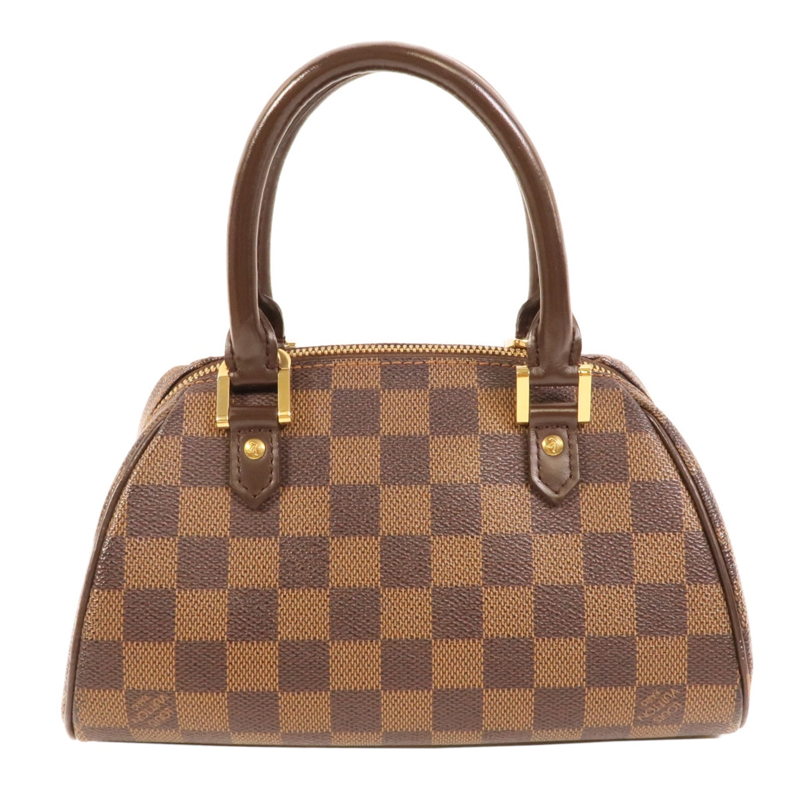 LOUIS VUITTON Damier Rivera Mini金扣手挽袋