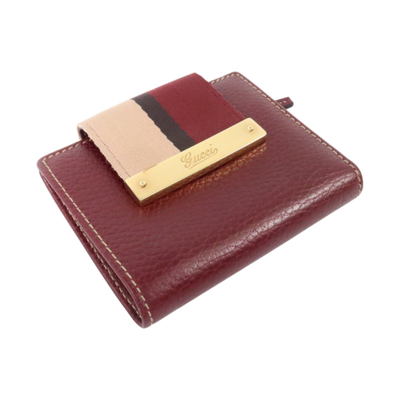 GUCCI 牛皮皮革Wallet金扣錢包