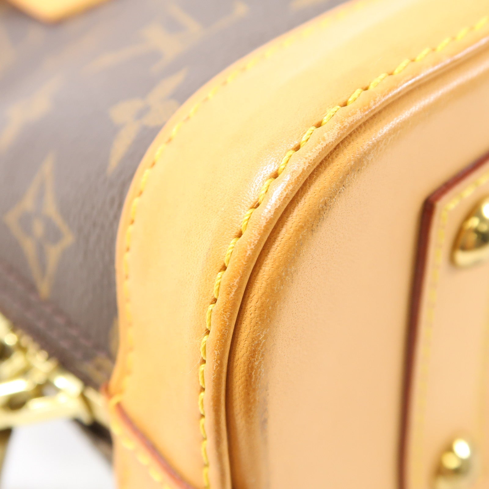 LOUIS VUITTON Monogram Alma BB金扣手挽肩背兩用袋啡色