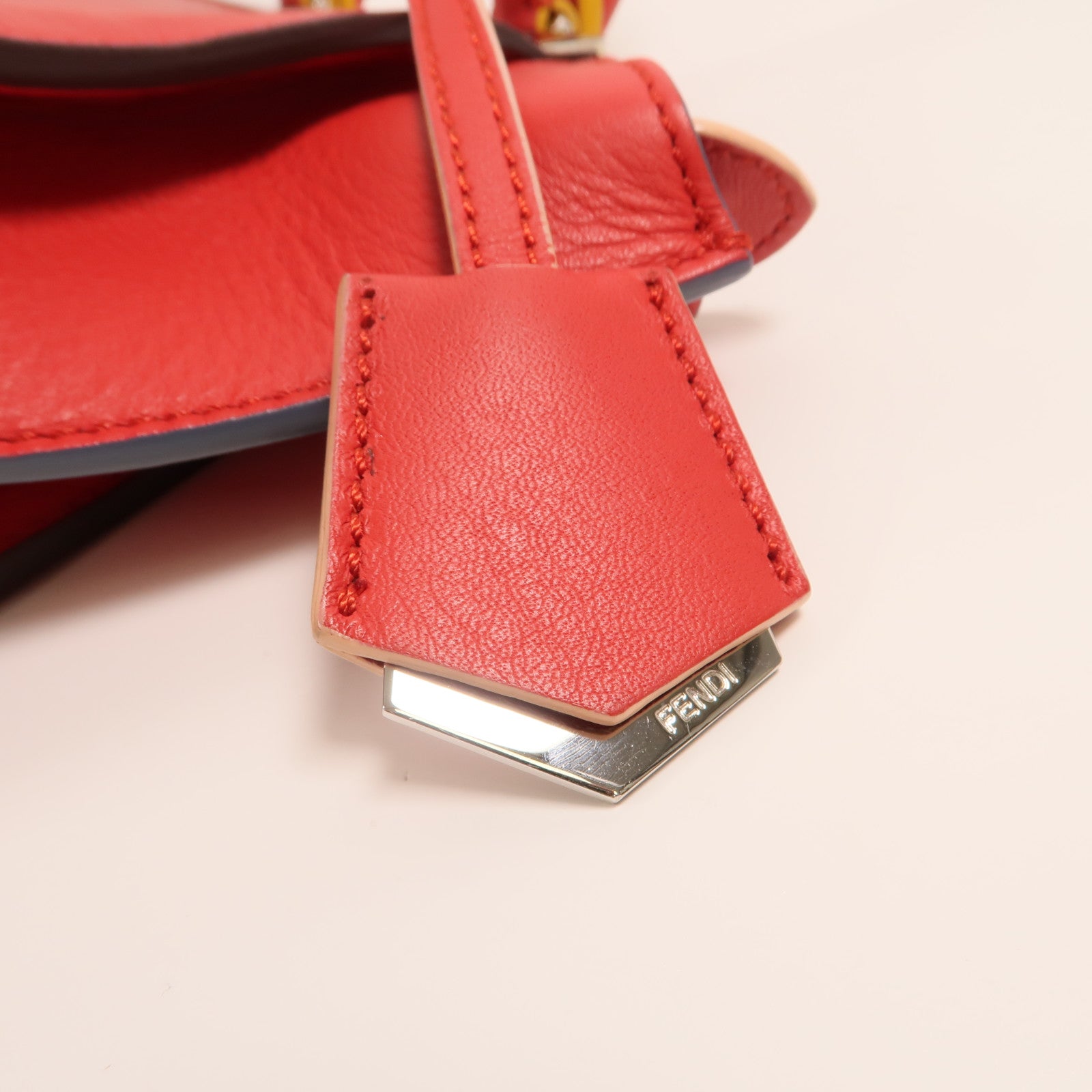 FENDI 牛皮皮革Mini 3 Jours銀扣手挽肩背兩用袋
