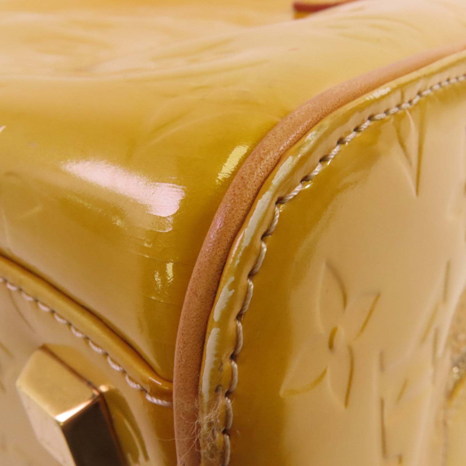 LOUIS VUITTON 【激減優惠】Monogram Vernis Tompkins Square金扣手挽袋