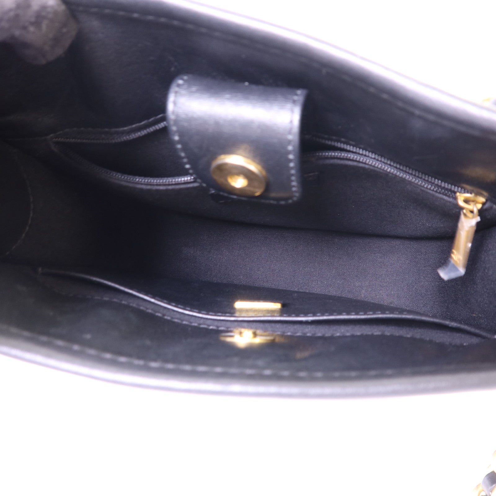 CHANEL 牛皮皮革24S Hobo金扣鏈帶肩背袋