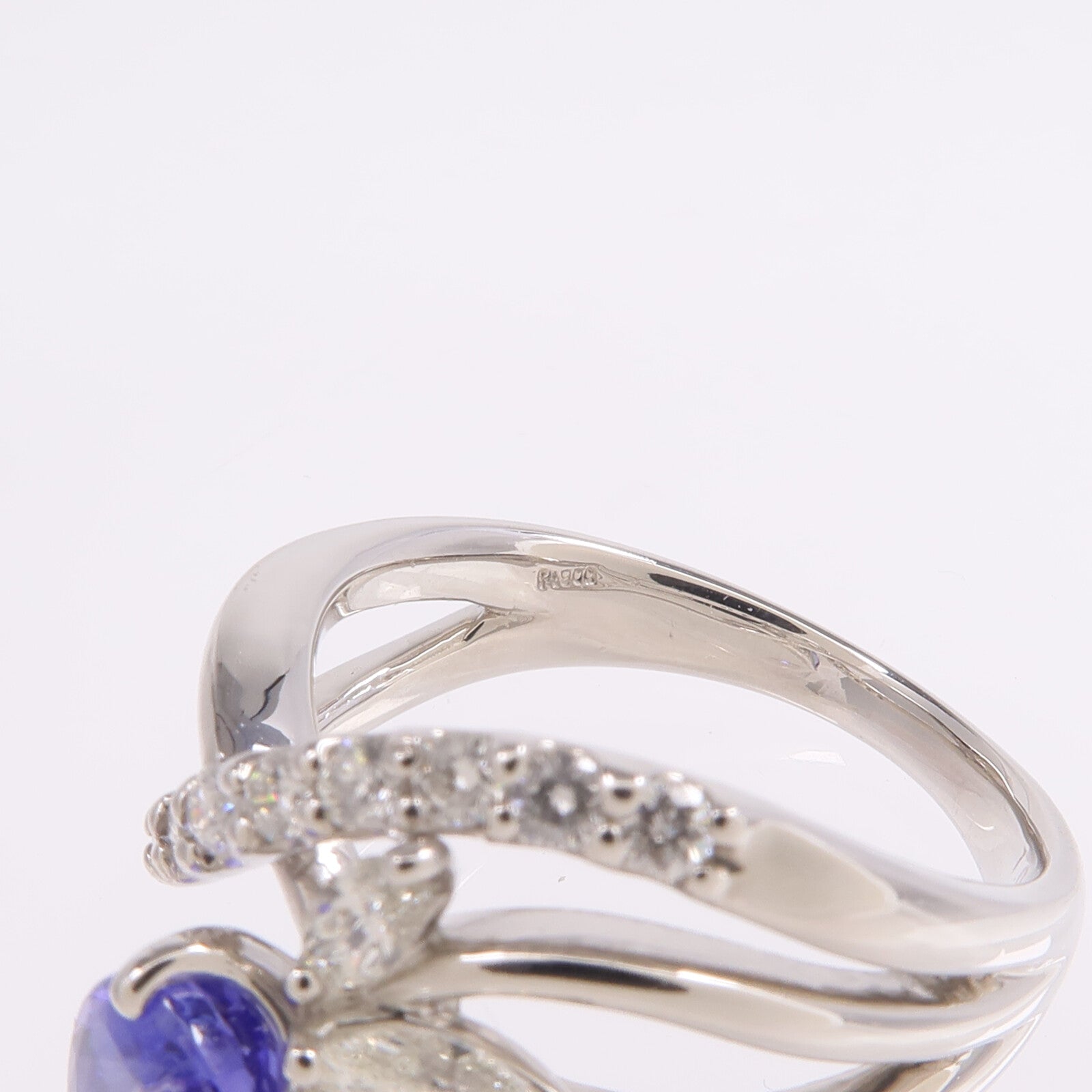 JEWELRY PT900鉑金Tanzanite Diamond Ring坦桑石/鑽石戒指
