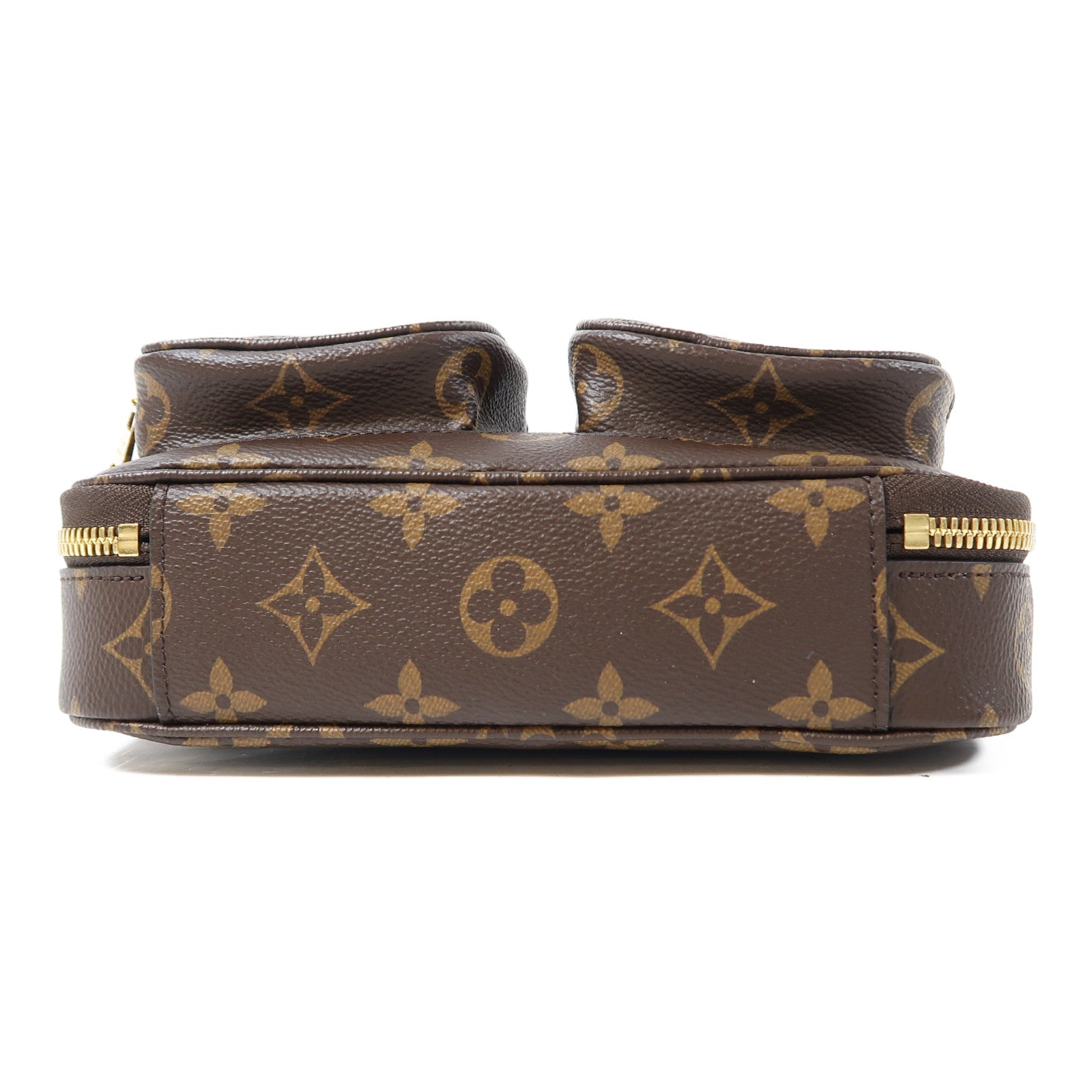LOUIS VUITTON Monogram Utility金扣手挽肩背兩用袋啡色