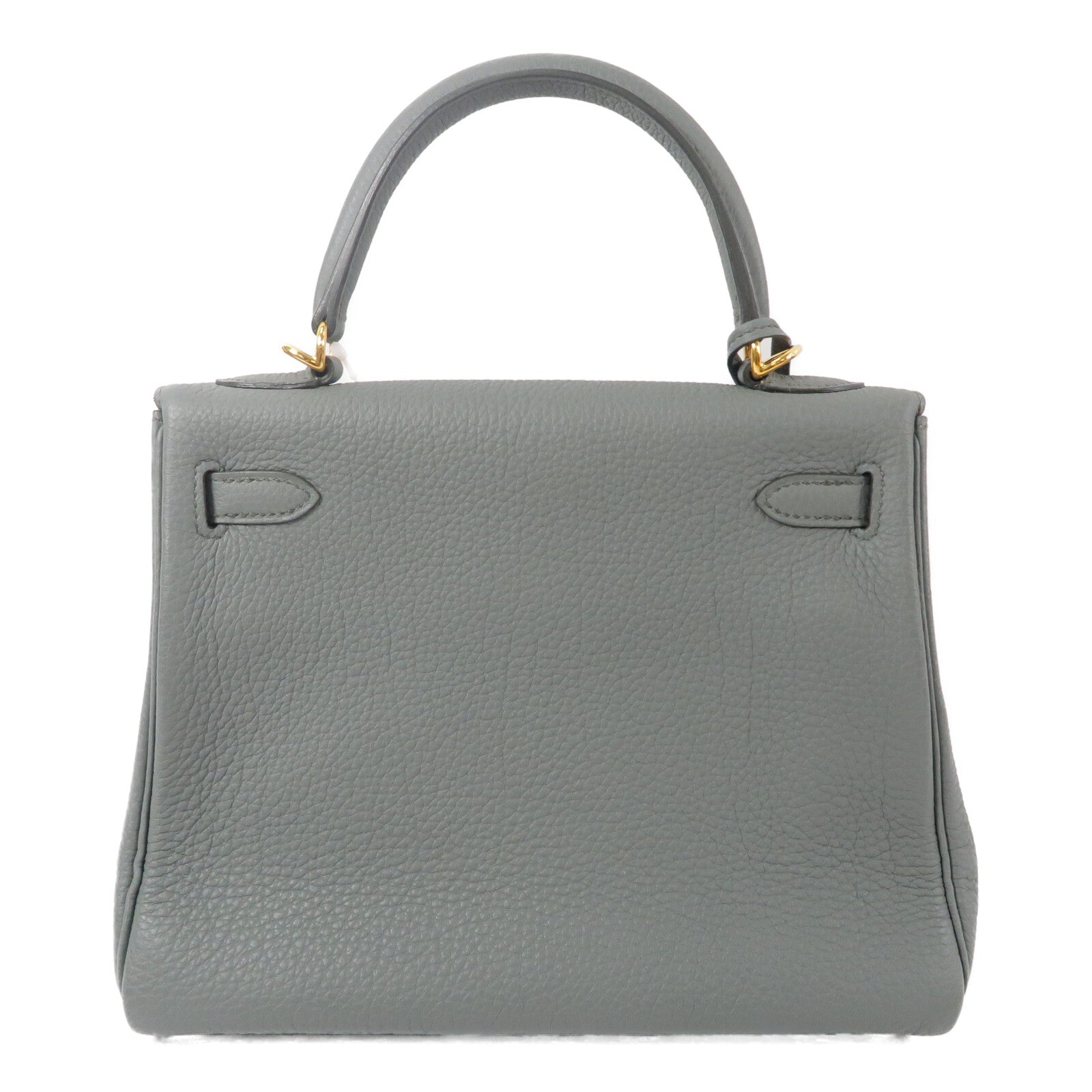 HERMES Togo皮革Kelly 25手挽肩背兩用袋Vert Amande