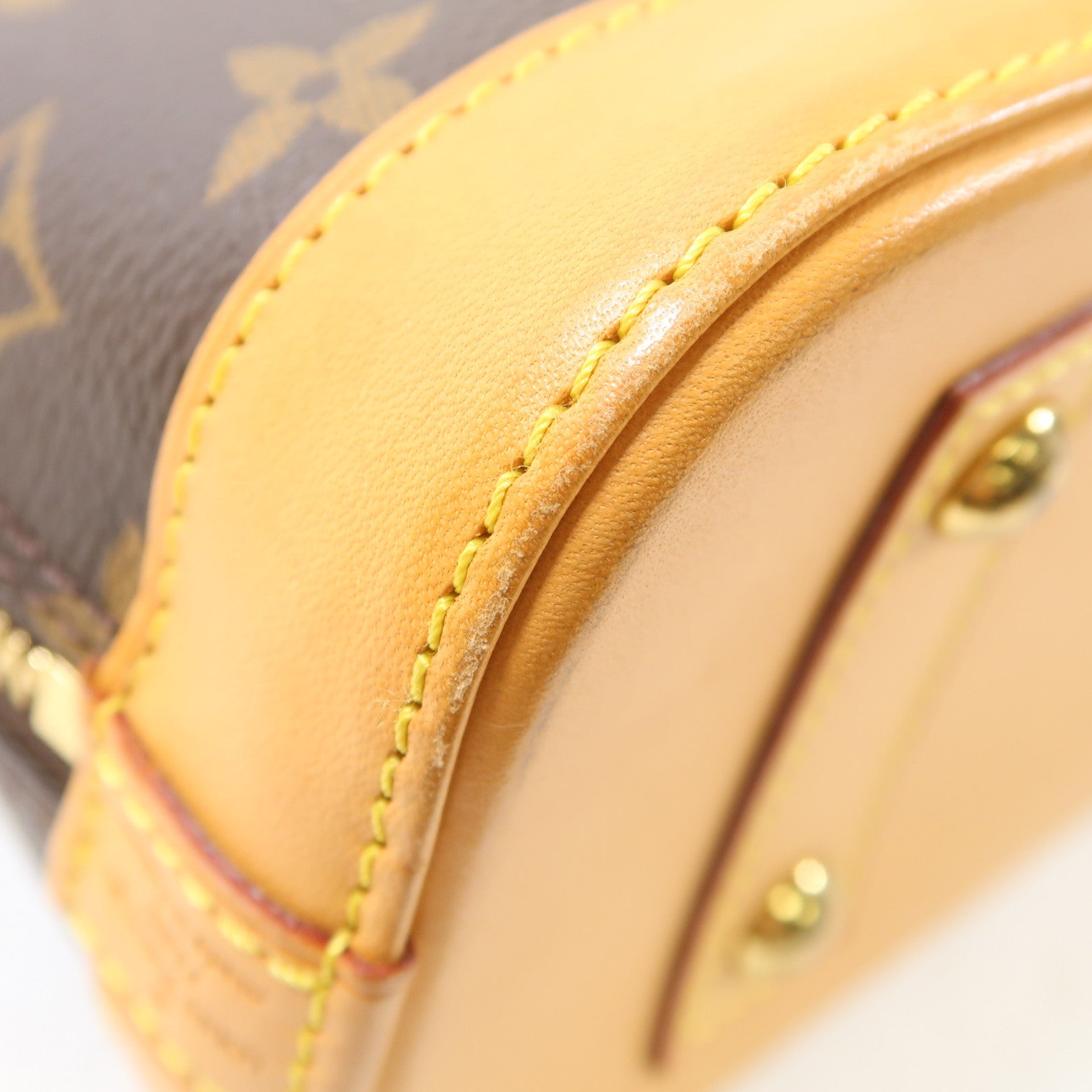 LOUIS VUITTON Monogram Alma BB金扣手挽肩背兩用袋啡色