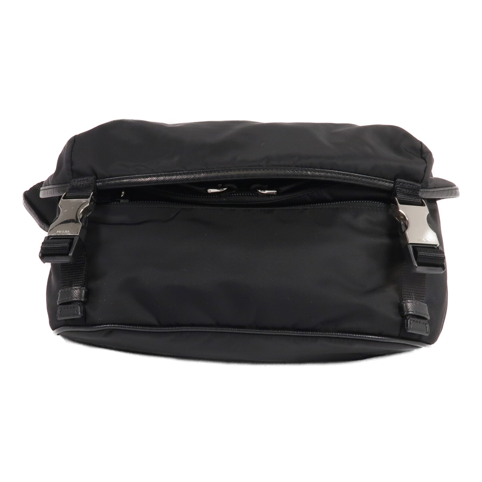 PRADA 尼龍Shoulder Bag銀扣肩背袋