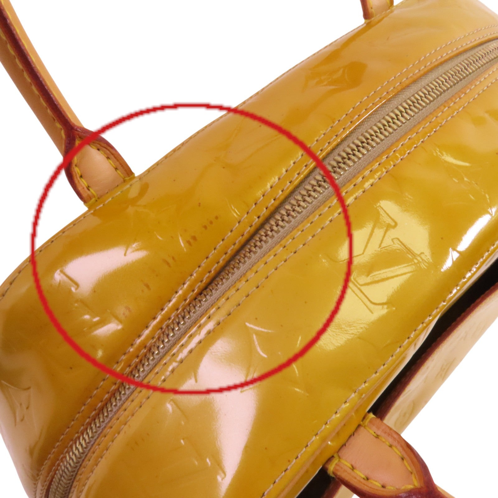 LOUIS VUITTON 【激減優惠】Monogram Vernis Tompkins Square金扣手挽袋