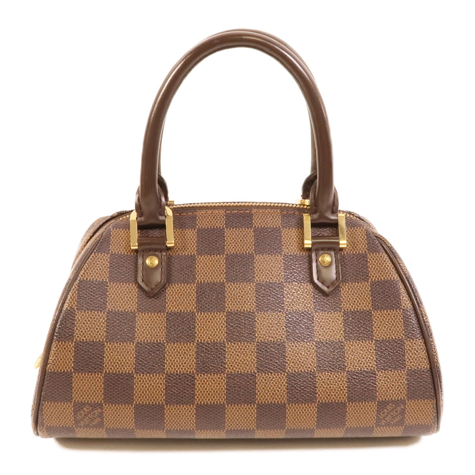 LOUIS VUITTON Damier Rivera Mini金扣手挽袋