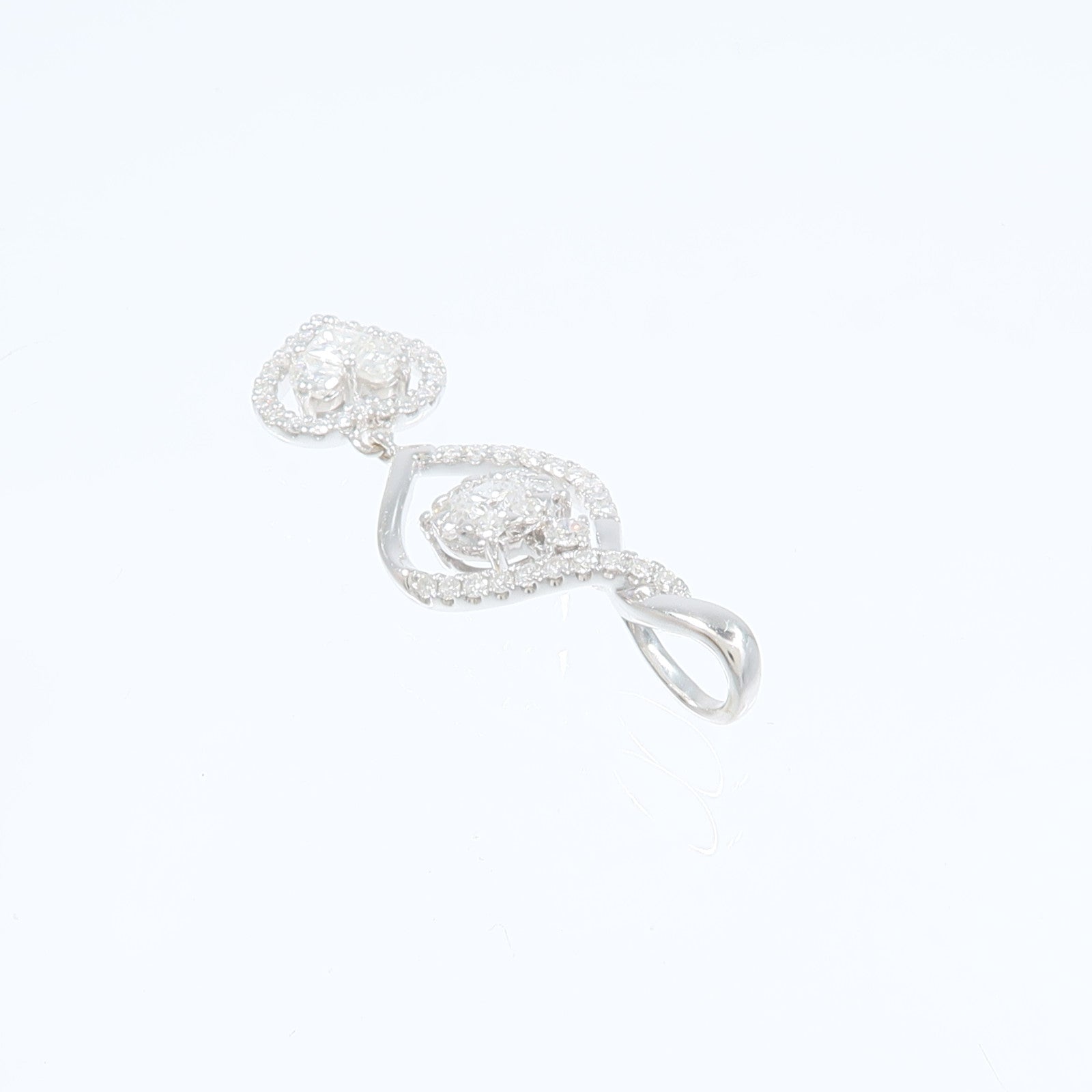 JEWELRY 18K白金Diamond Pendant鑽石吊墜