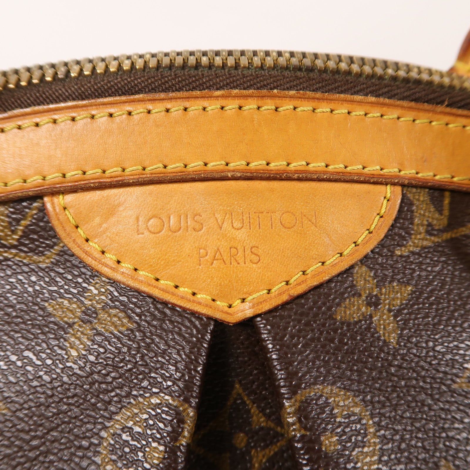 LOUIS VUITTON LV GHW Tivoli PM Shoulder Handbag M40143 Monogram Brown