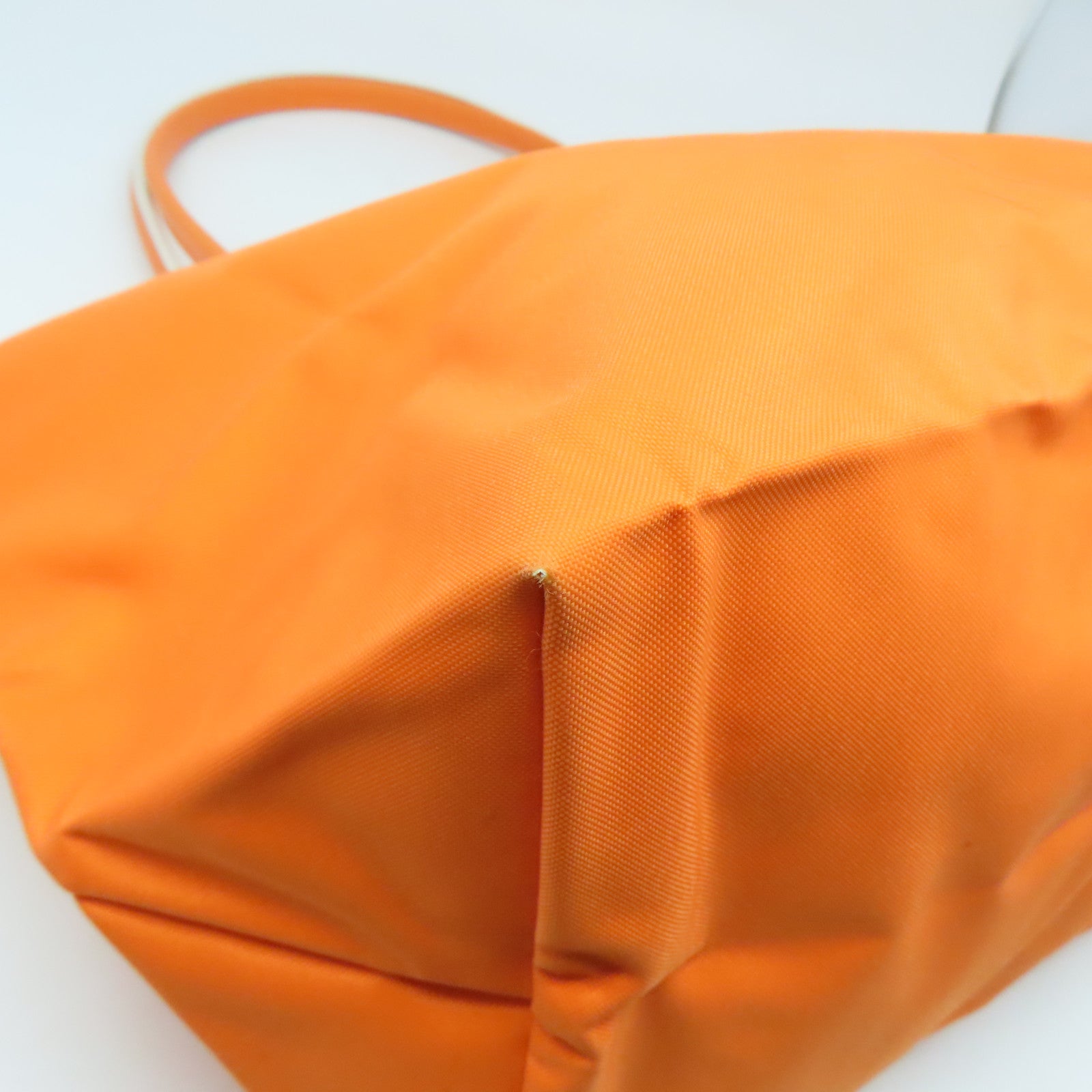 Longchamp 【激減優惠】尼龍Tote Bag銀扣肩背袋橙色