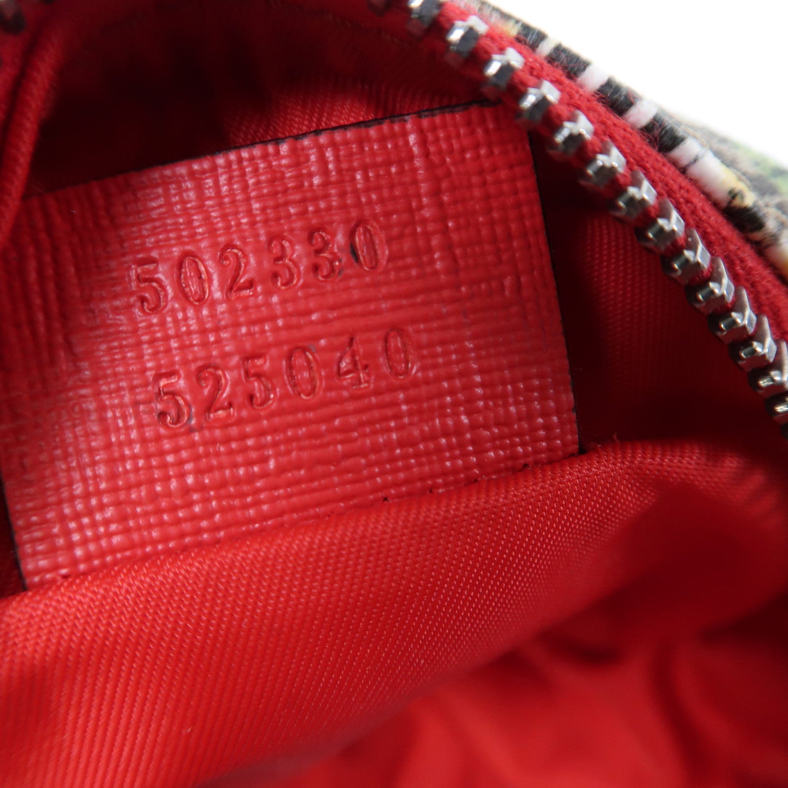 GUCCI 塗層帆布Yuko Higuchi Belt Bag銀扣腰包啡色/紅色