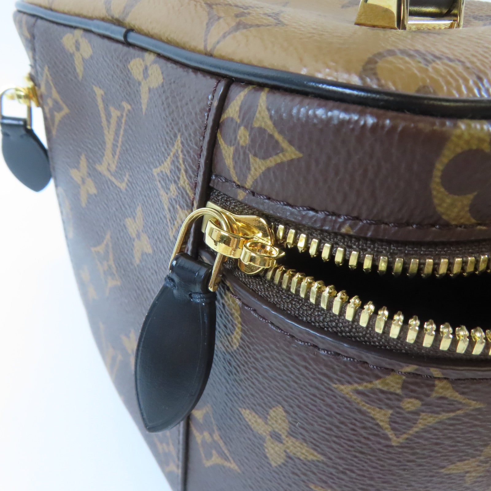 LOUIS VUITTON Monogram Vanity PM 2 Way Chain Shoulder Bag金扣手挽肩背兩用袋啡色