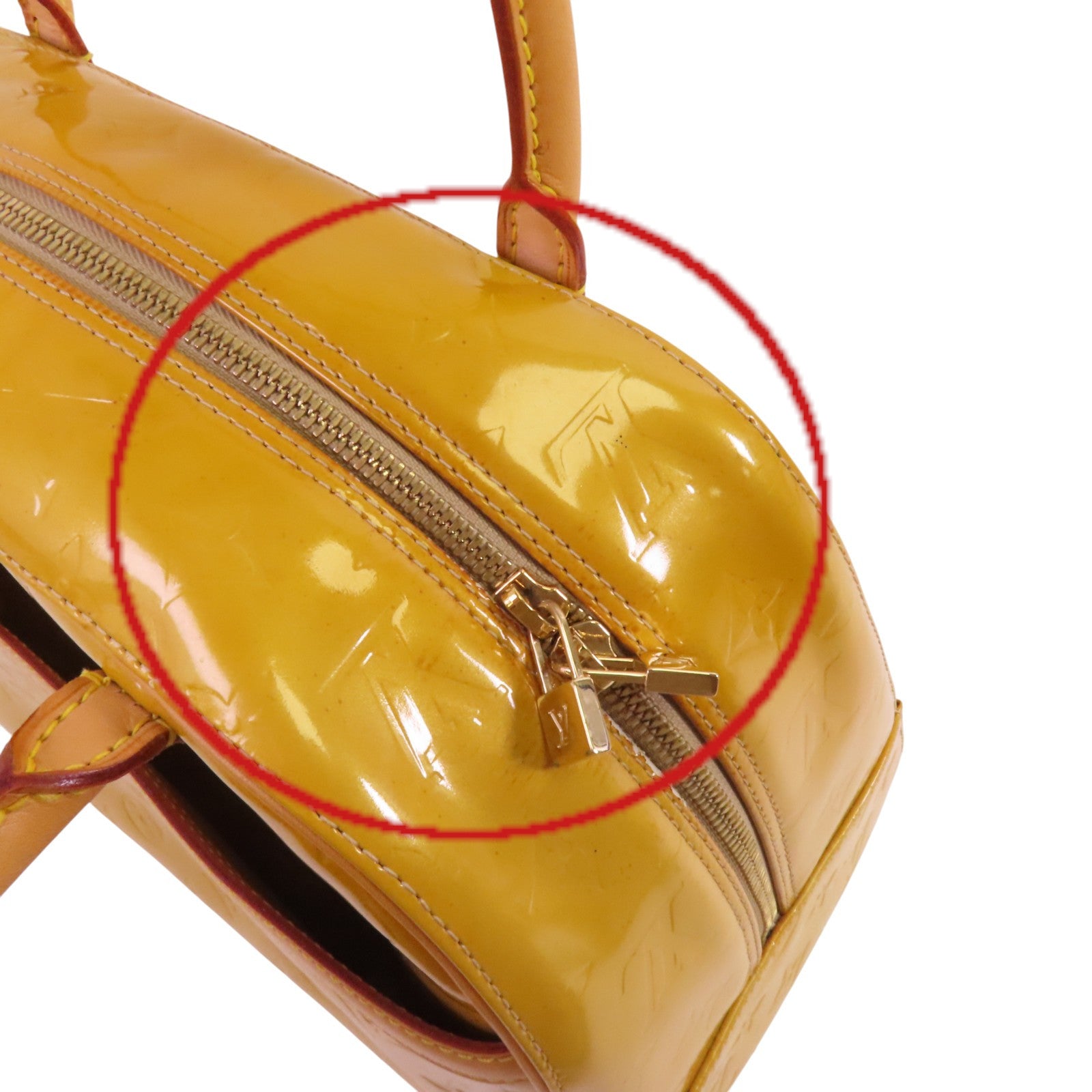 LOUIS VUITTON 【激減優惠】Monogram Vernis Tompkins Square金扣手挽袋