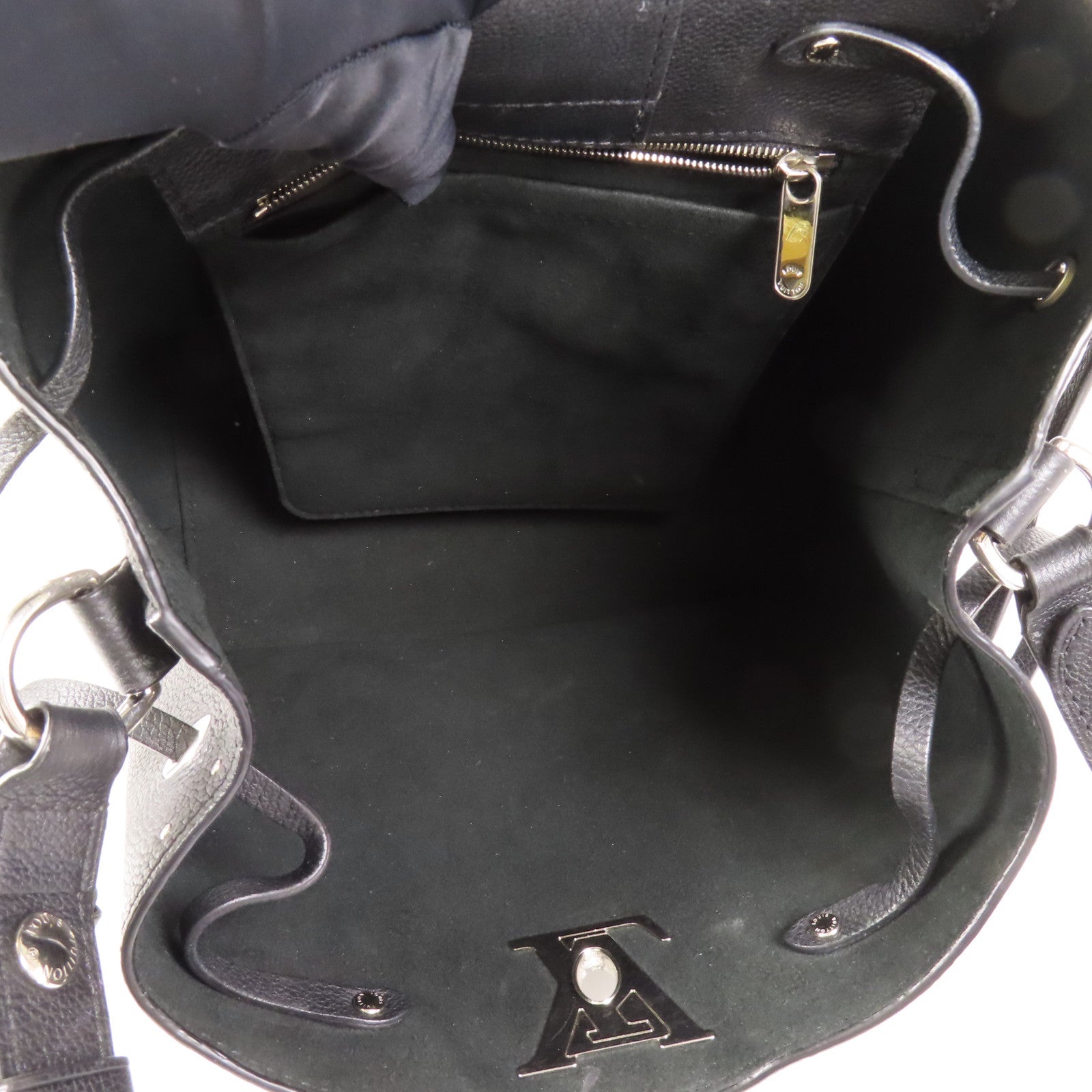 LOUIS VUITTON 牛皮皮革Rock Me Bucket Studs銀扣肩背袋