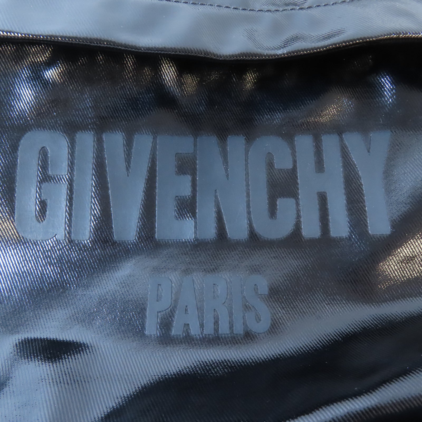 GIVENCHY PVC Backpack銀扣背包黑色