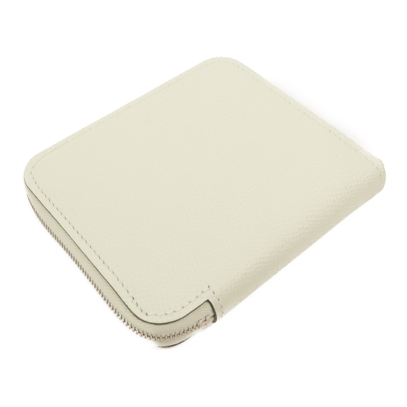 HERMES Epsom皮革Silk In Compact Wallet錢包Vert Fizz
