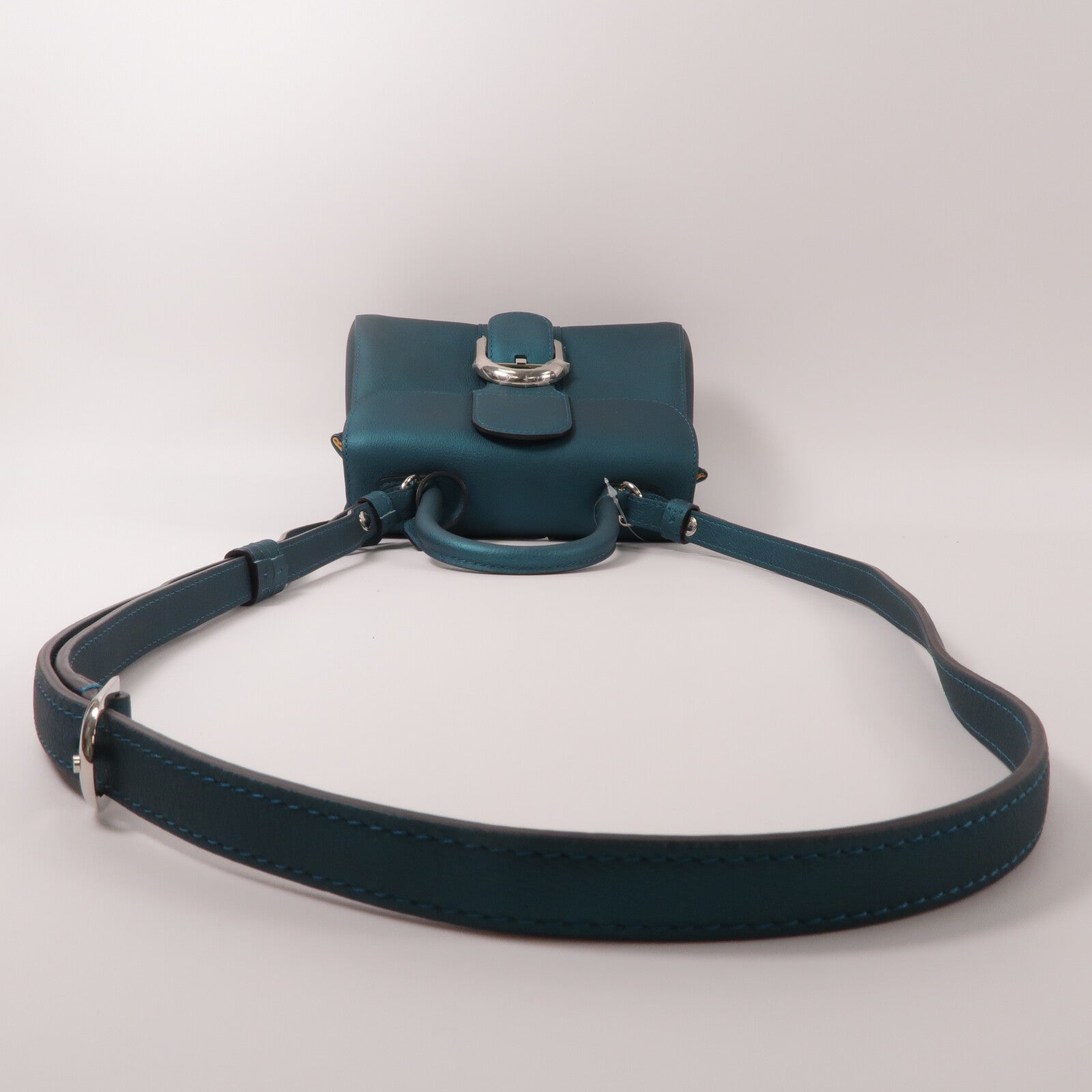 Delvaux 牛皮皮革Brillant Mini手挽肩背兩用袋
