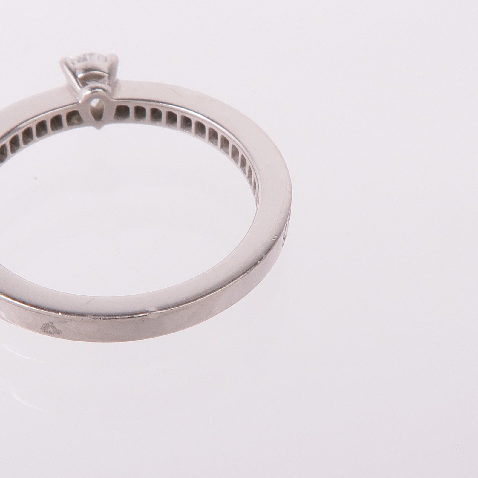 Chaumet PT950鉑金Triomphe De Chaumet Ring鑽石戒指US#6.5