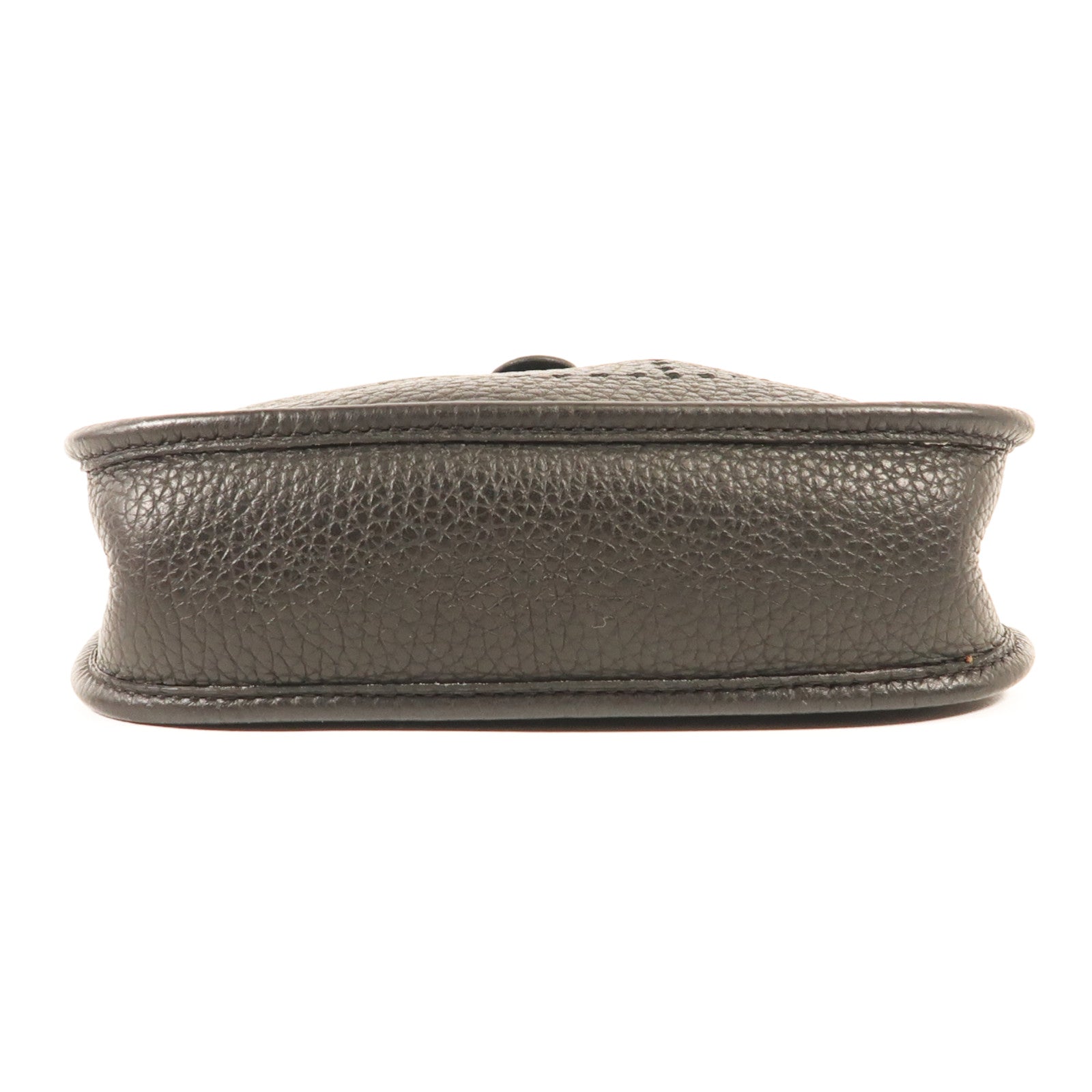 HERMES Clemence皮革Evelyne TPM金扣肩背袋89/Noir