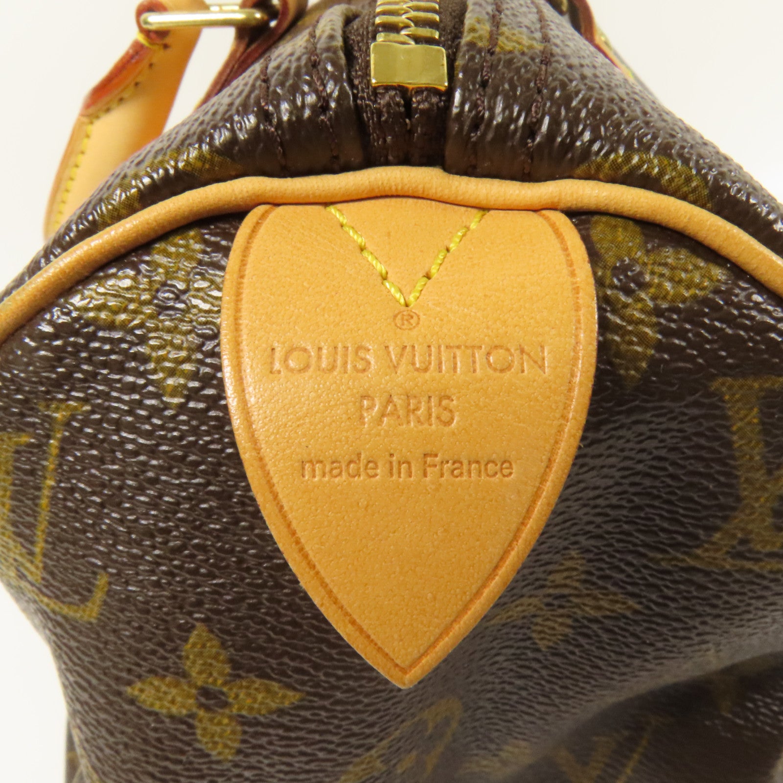 LOUIS VUITTON Monogram Speedy 30金扣手挽袋