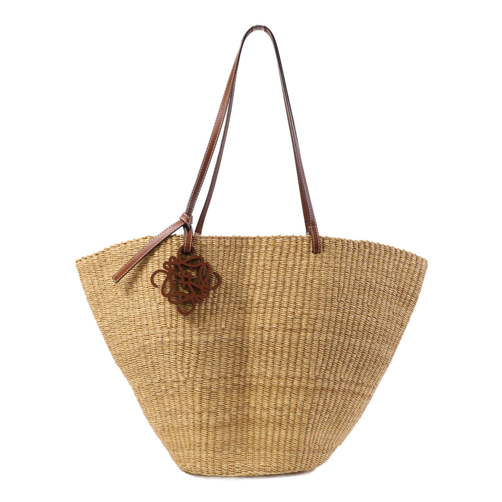 LOEWE 藤料Shell Basket Bag肩背袋