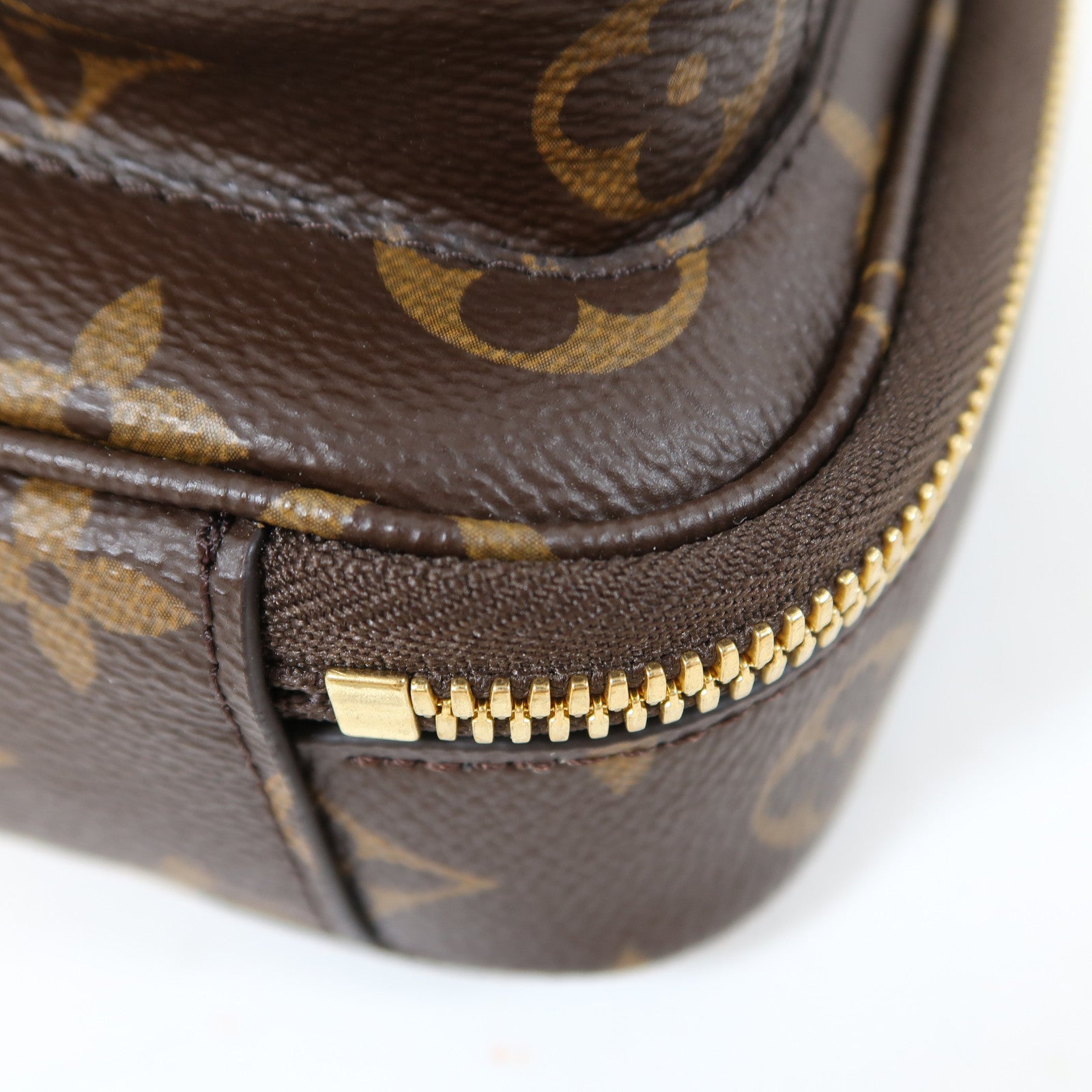 LOUIS VUITTON Monogram Utility金扣手挽肩背兩用袋啡色