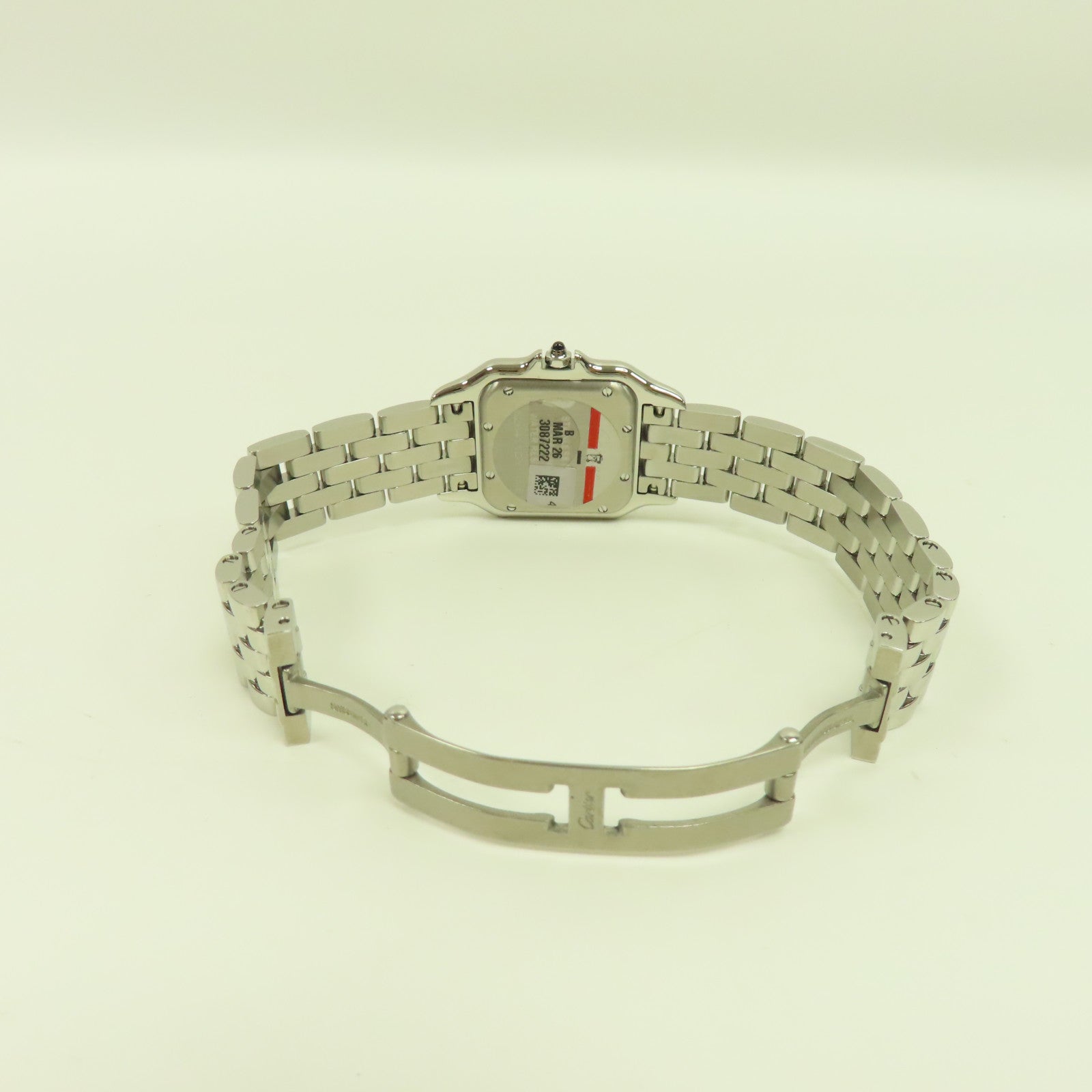 CARTIER Panthere De不鏽鋼手錶石英機芯白色