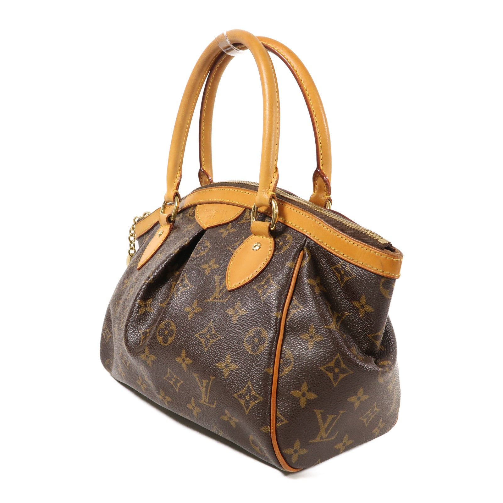 LOUIS VUITTON LV GHW Tivoli PM Shoulder Handbag M40143 Monogram Brown