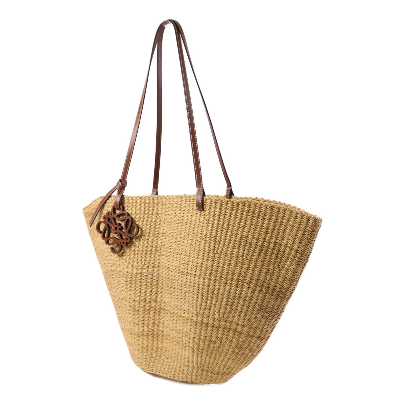 LOEWE 藤料Shell Basket Bag肩背袋