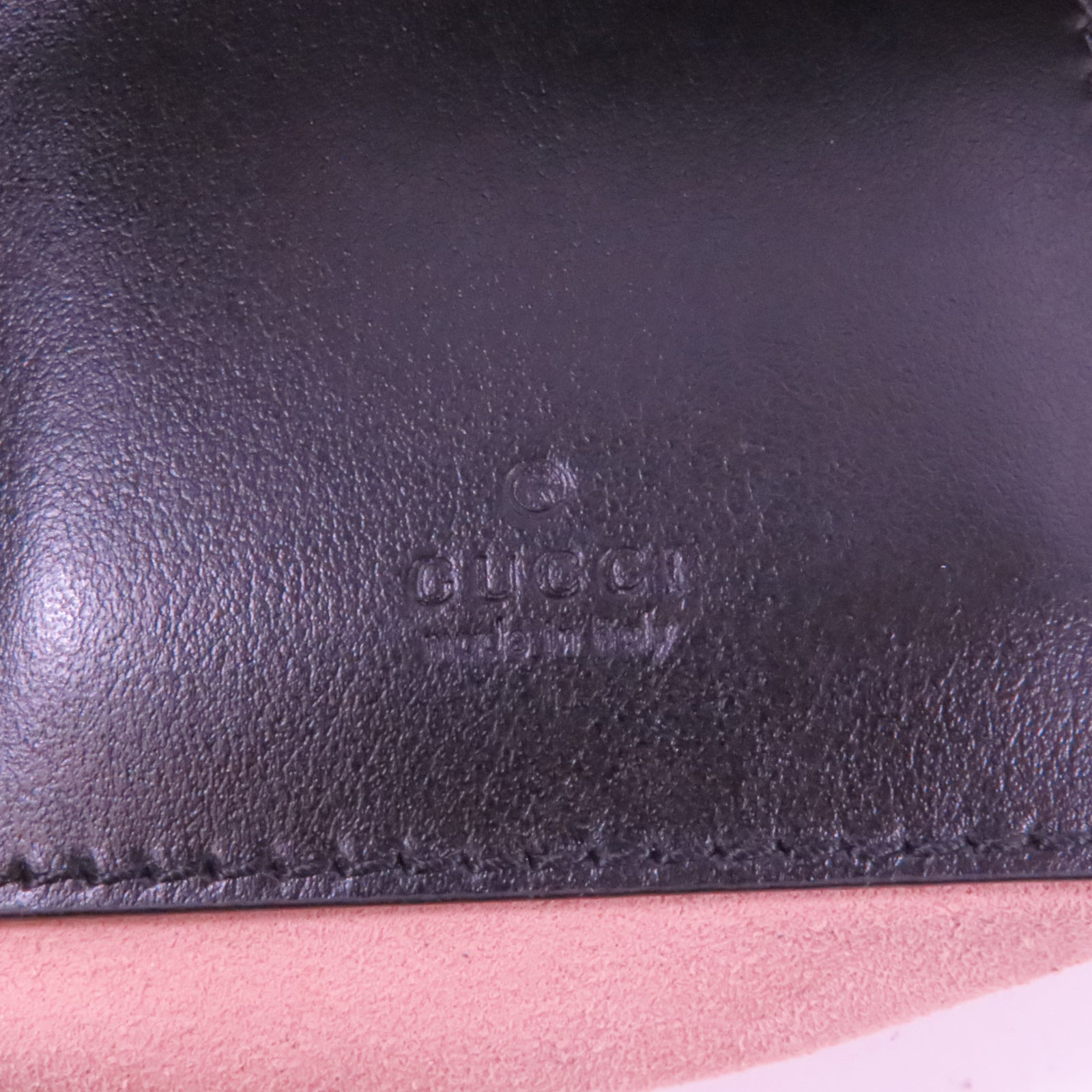GUCCI 皮革GG Marmont金扣鏈帶肩背袋黑色