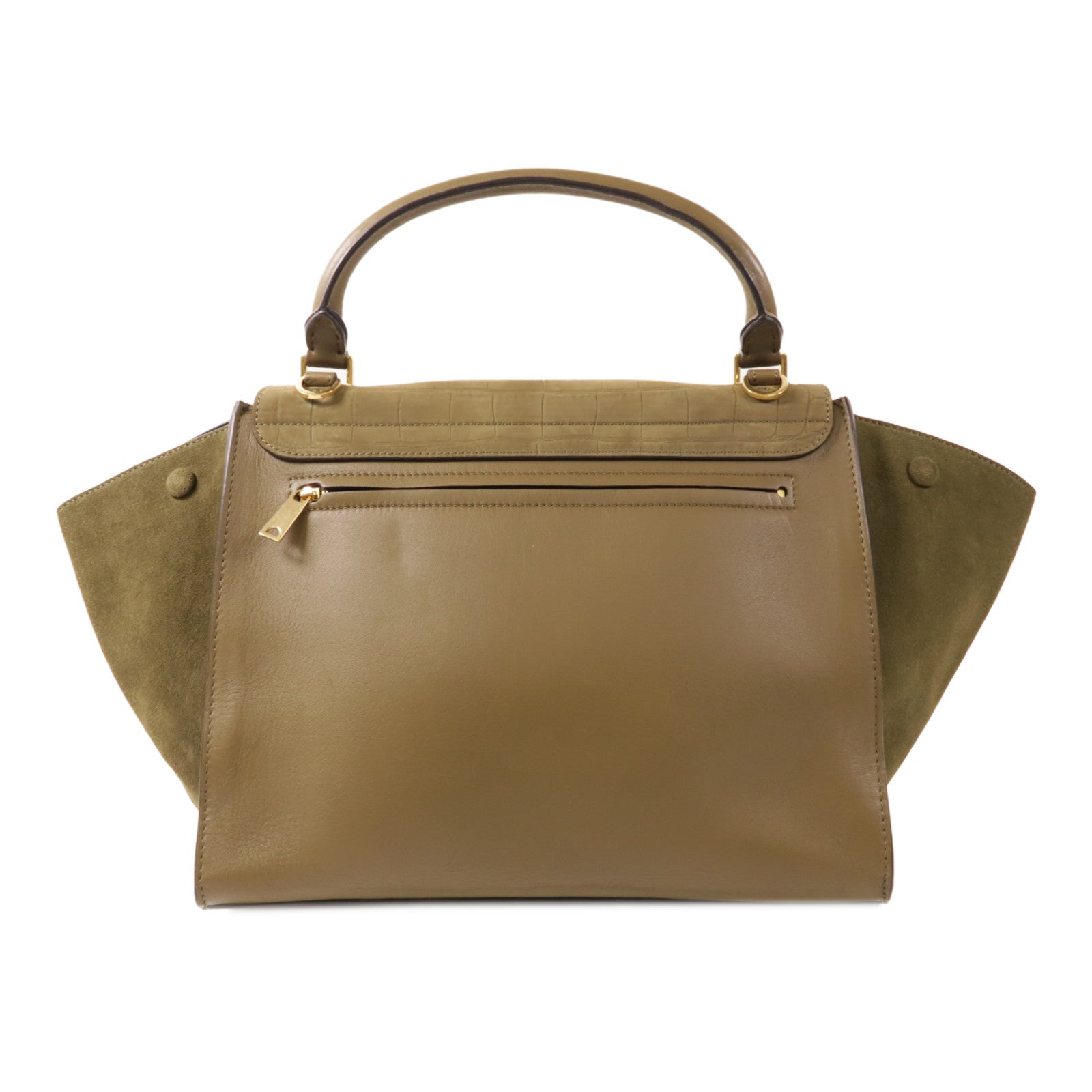 CELINE 牛皮皮革Trapeze金扣手挽肩背兩用袋