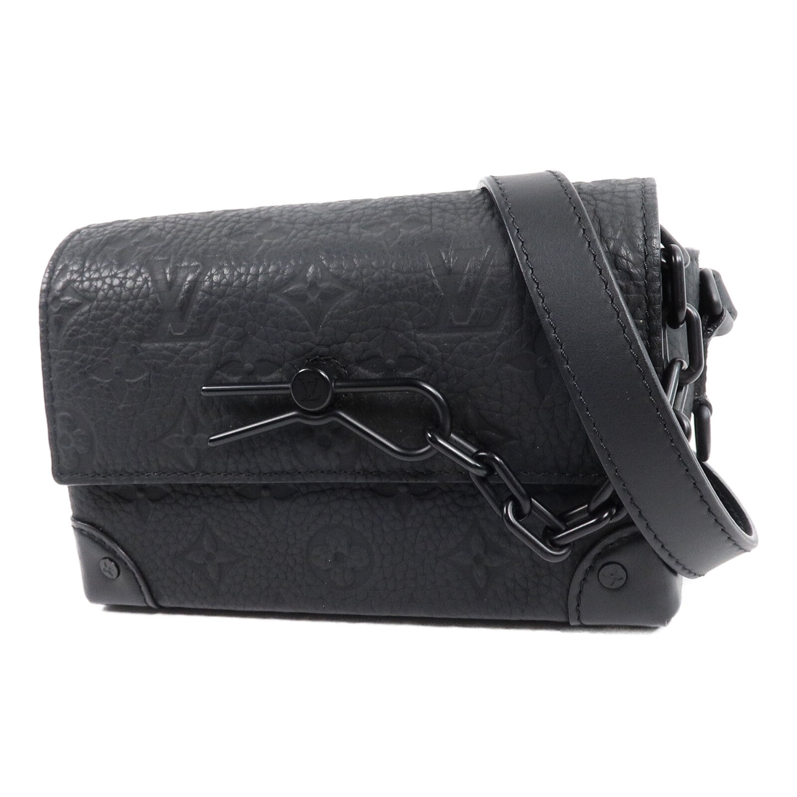 LOUIS VUITTON Monogram Taurillon Steamer Wearable Wallet肩背袋