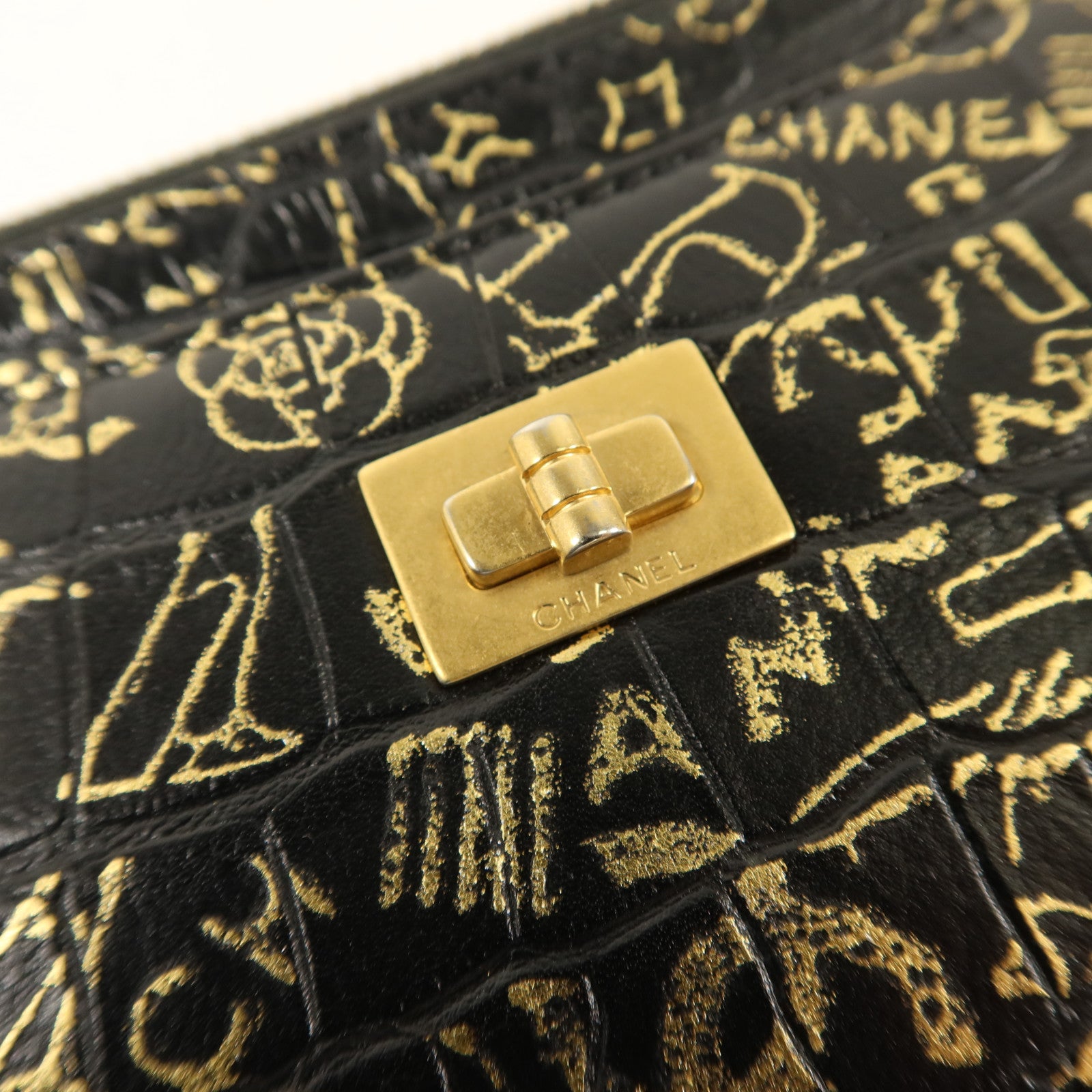 CHANEL 牛皮皮革2.55 Wallet金扣長錢包