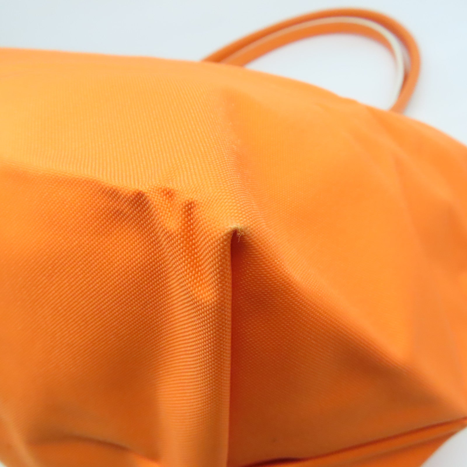 Longchamp 【激減優惠】尼龍Tote Bag銀扣肩背袋橙色
