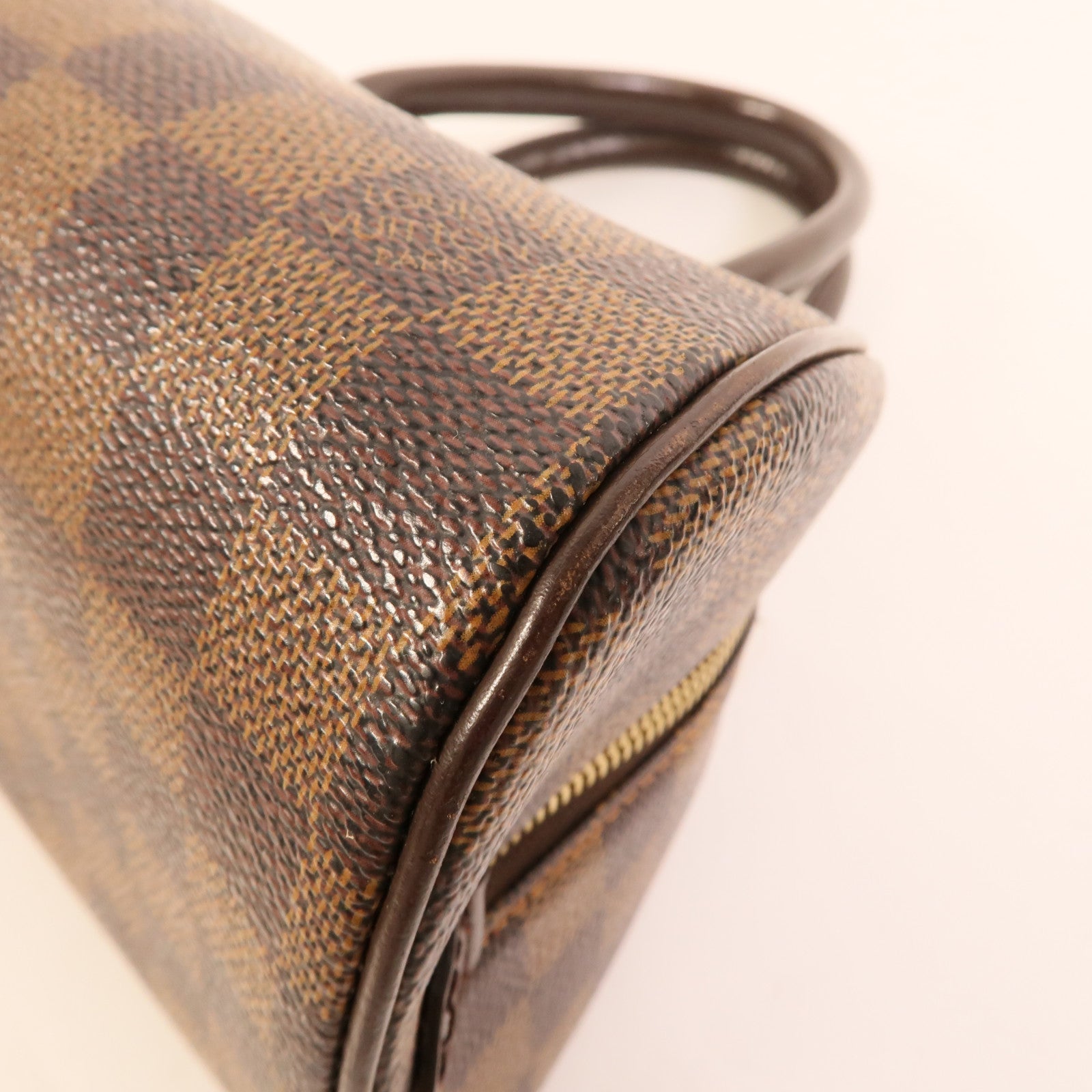 LOUIS VUITTON Damier Rivera Mini金扣手挽袋