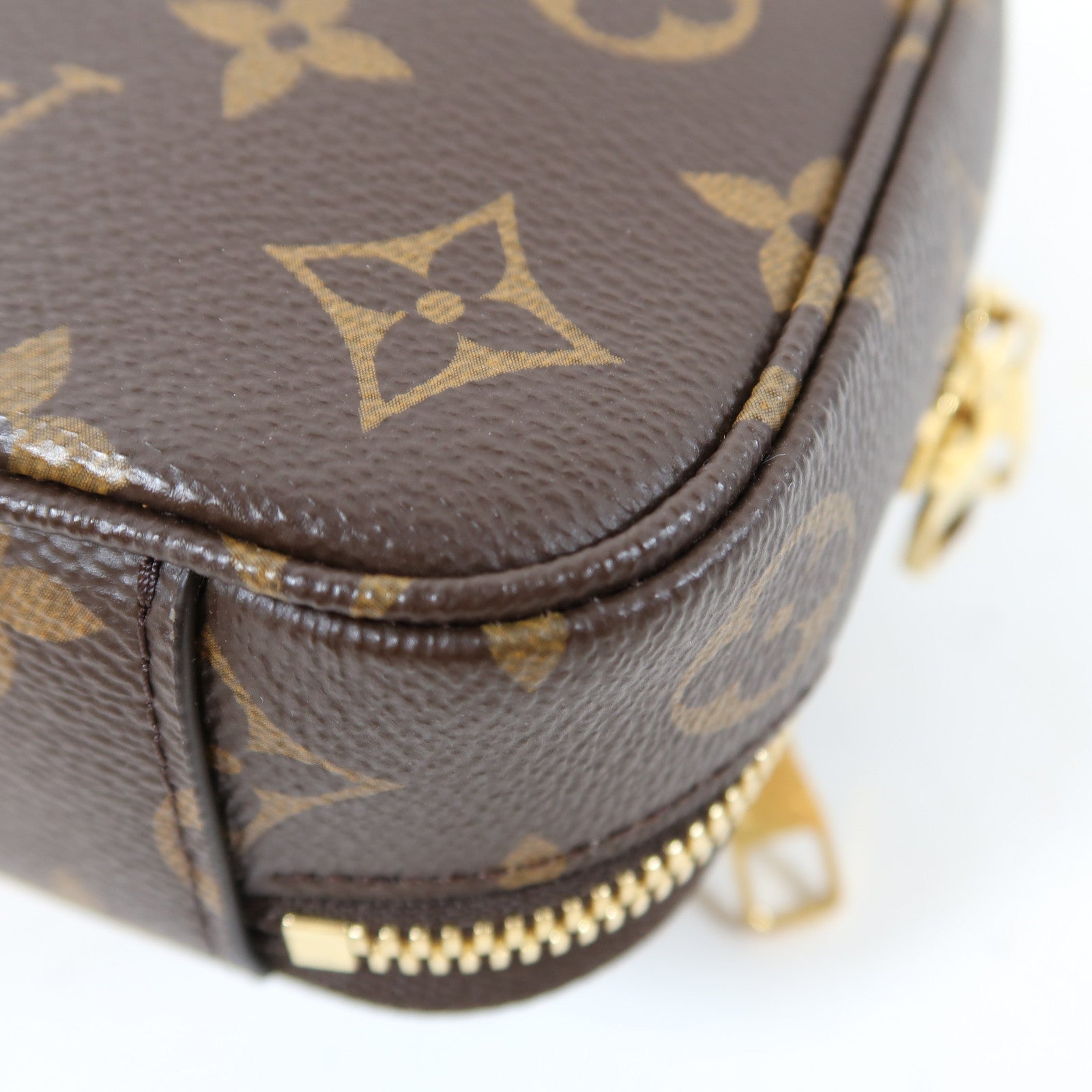 LOUIS VUITTON Monogram Utility金扣手挽肩背兩用袋啡色