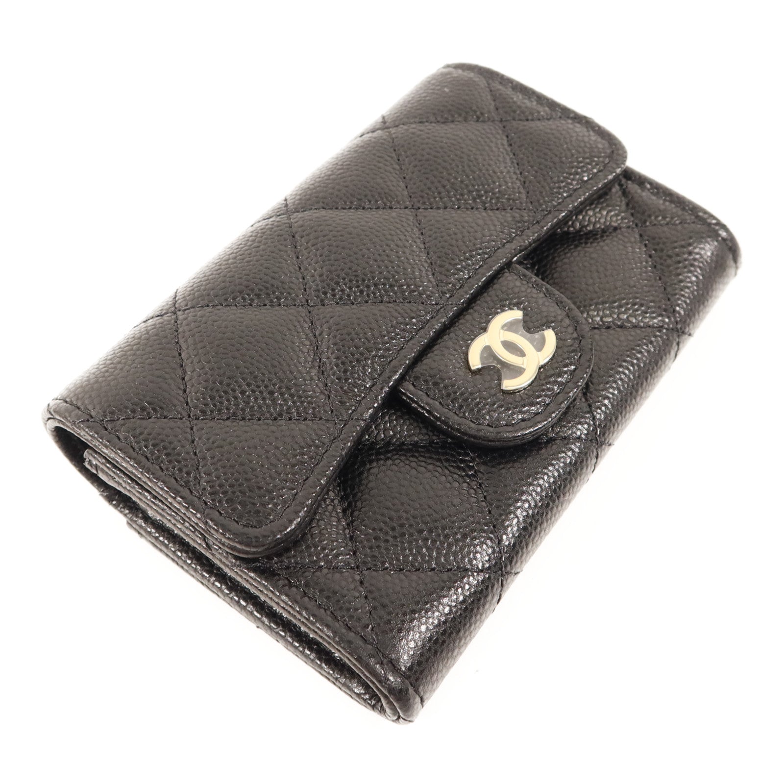 CHANEL 牛皮皮革Card Case金扣卡片套