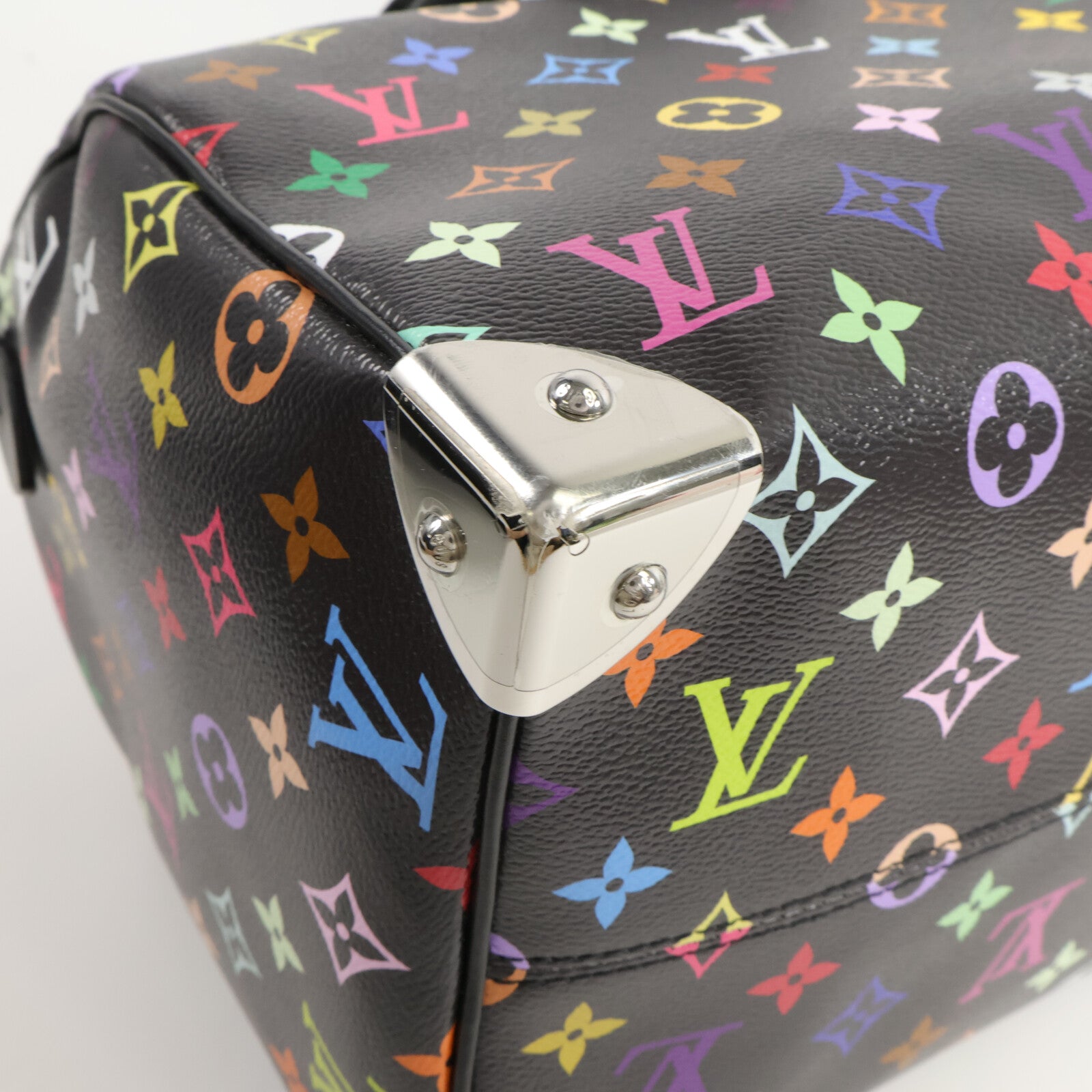 LOUIS VUITTON Monogram Multicolore LV x TM Speedy Soft 30手挽袋