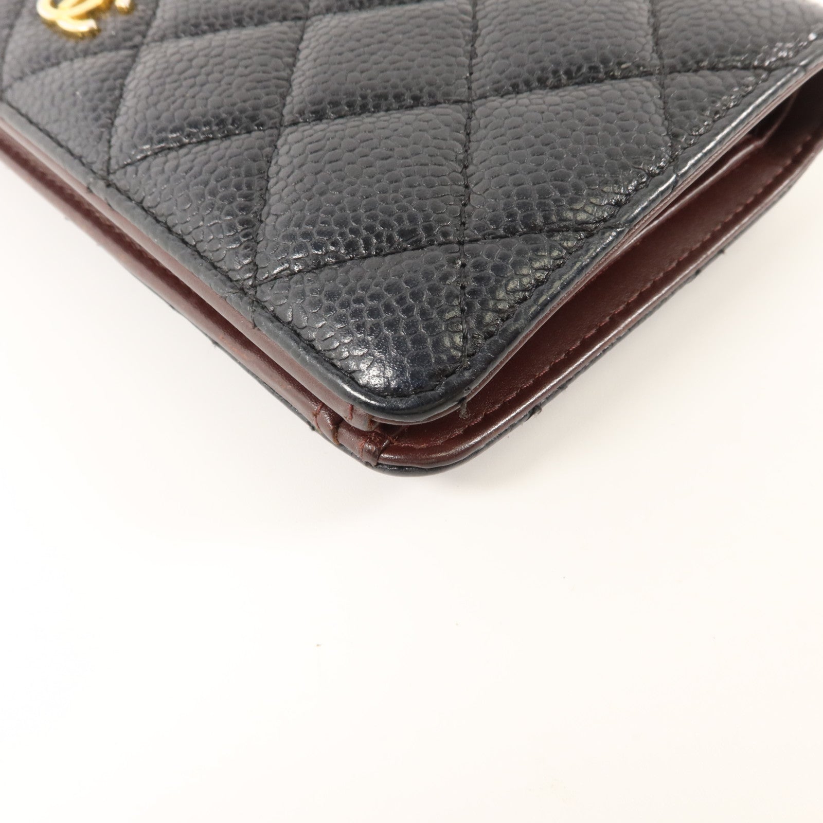 CHANEL 牛皮皮革Classic Long Flap Wallet金扣長錢包