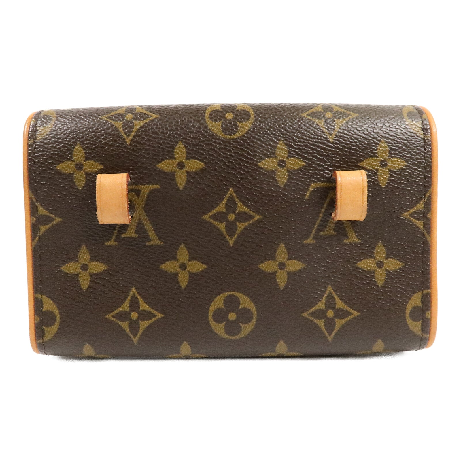 LOUIS VUITTON Monogram Pochette Florentine金扣腰包棕色