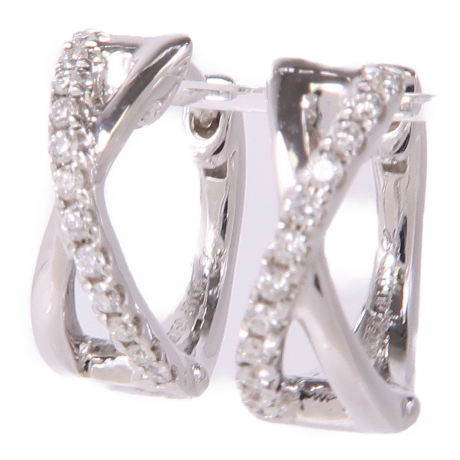 JEWELRY 18K白金Diamond Earrings鑽石耳環